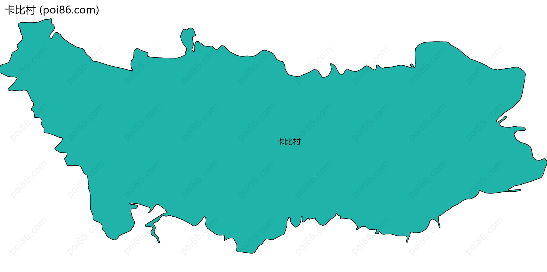 卡比村边界地图