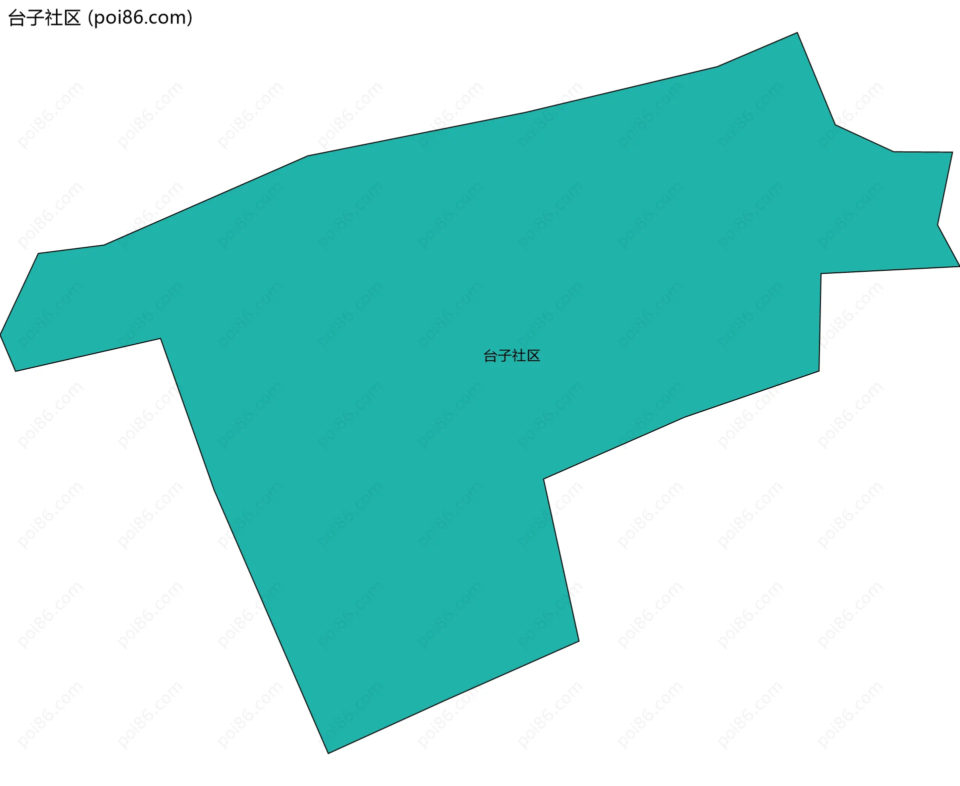 台子社区边界地图