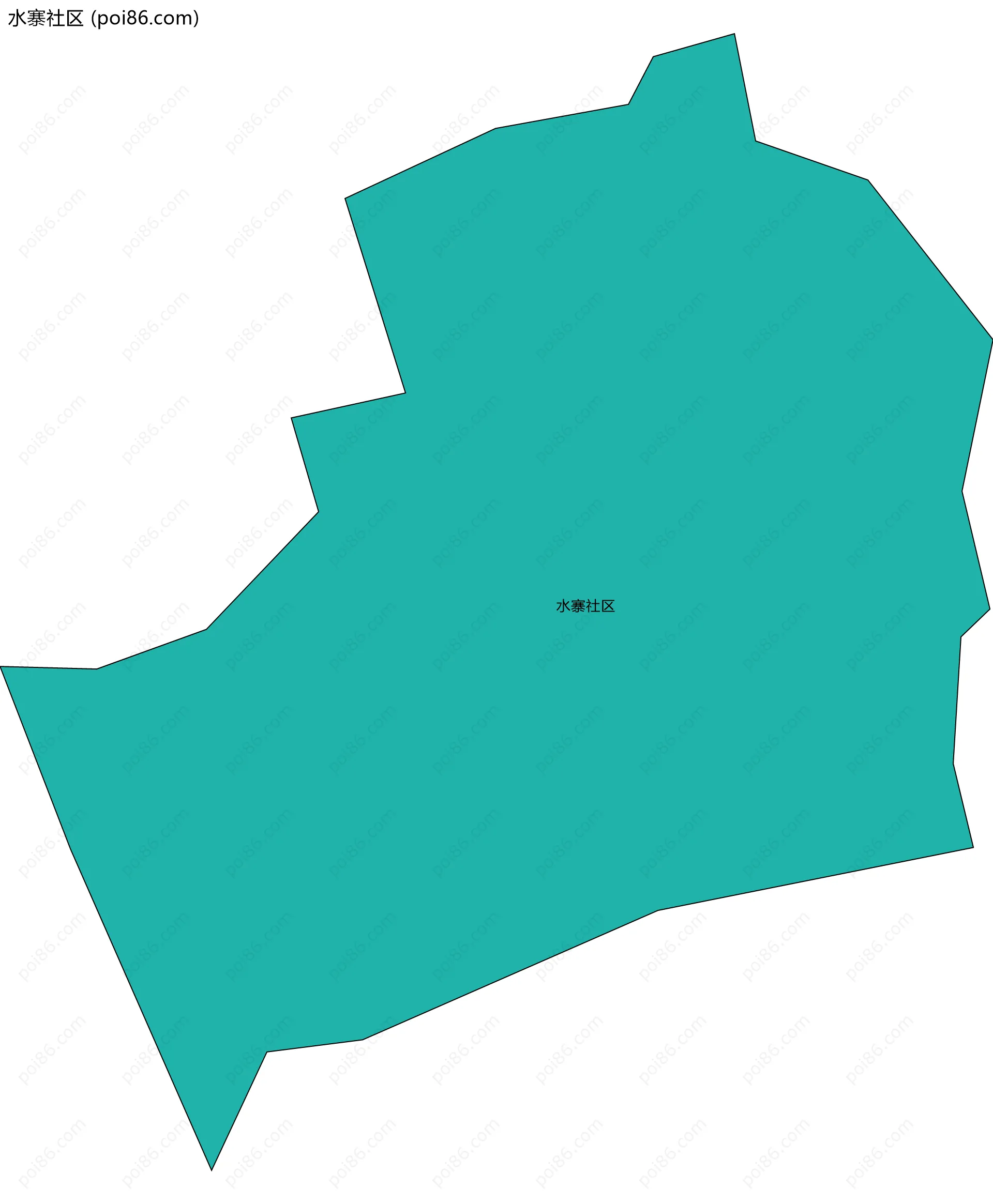 水寨社区边界地图