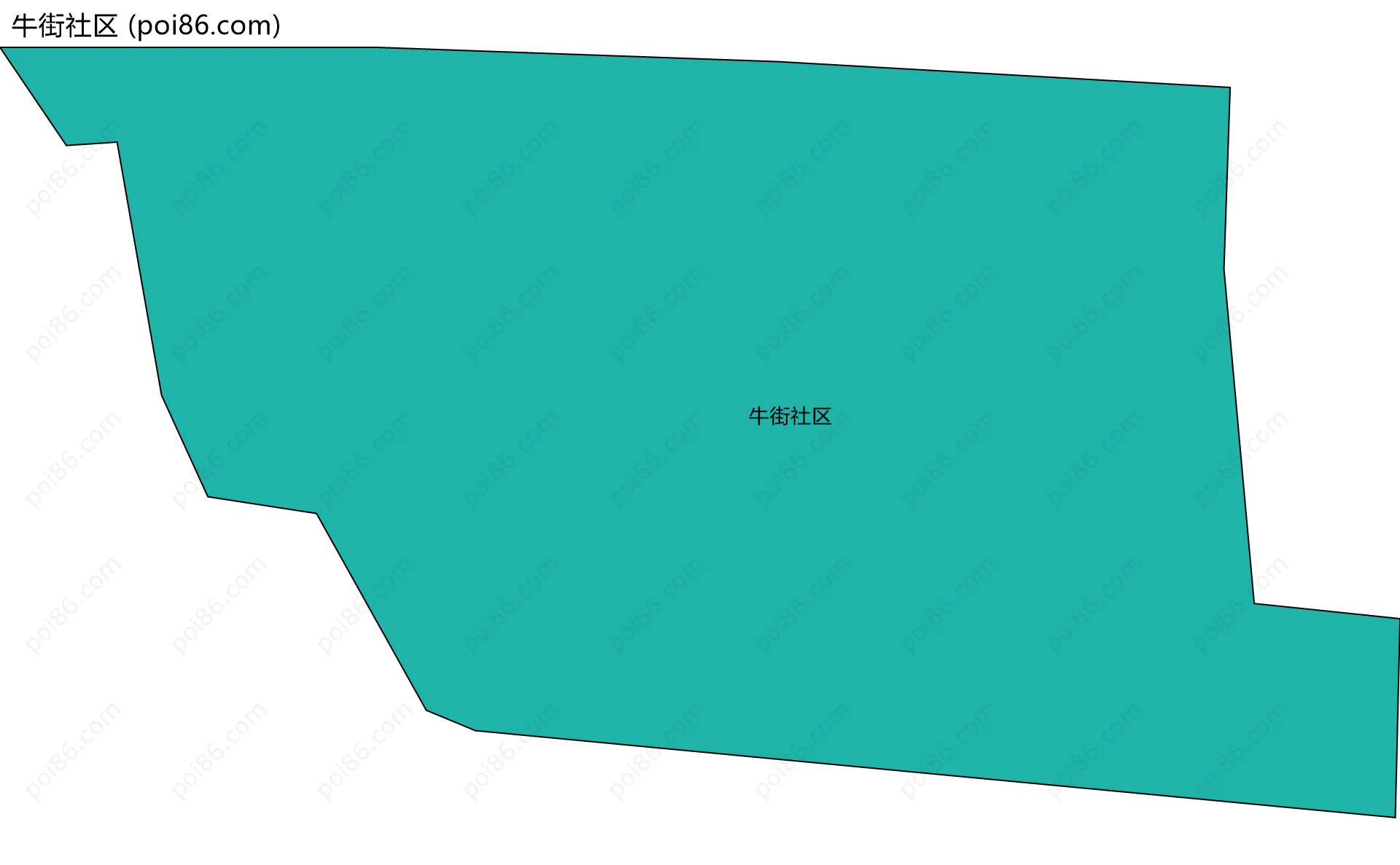 牛街社区边界地图
