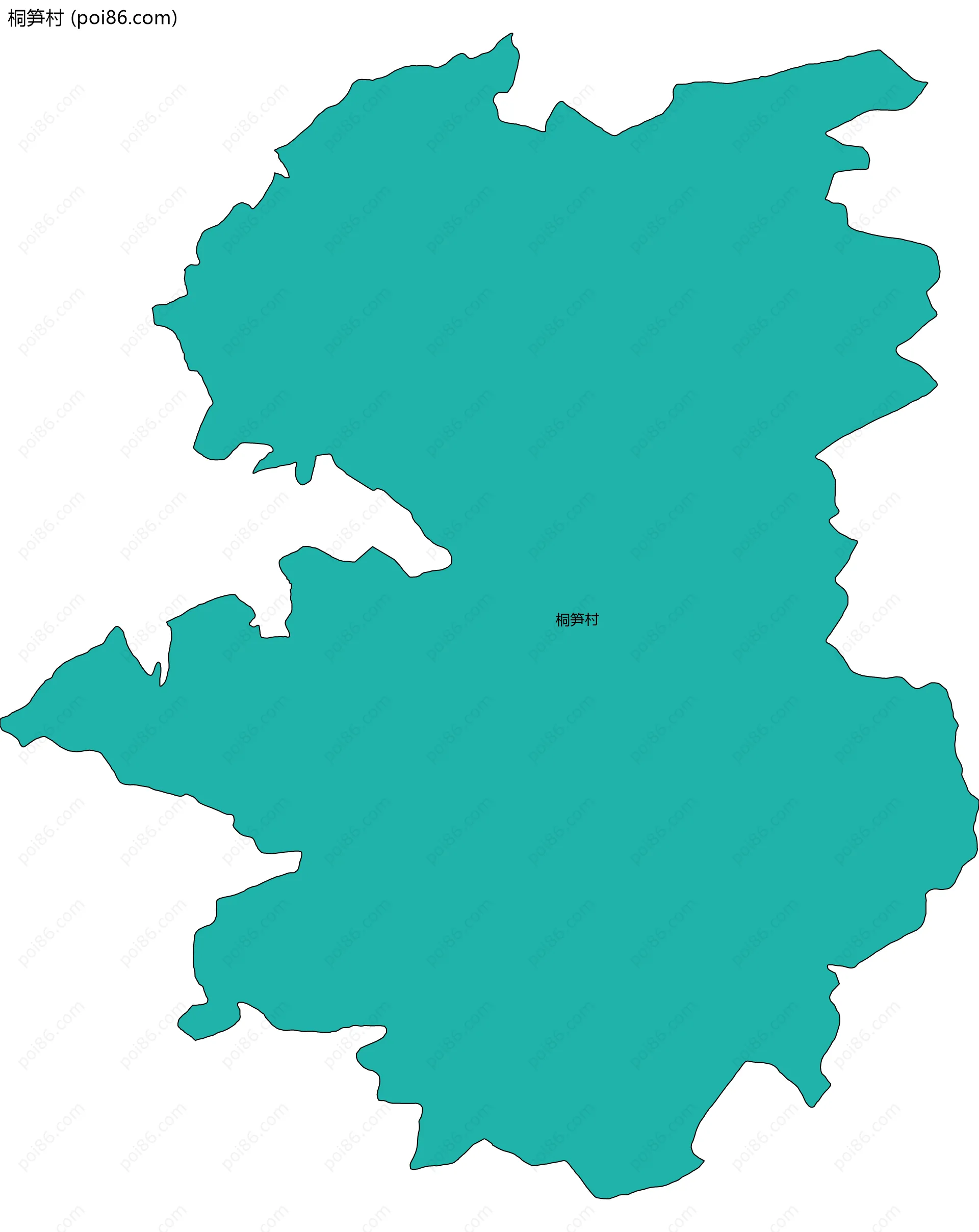 桐笋村边界地图