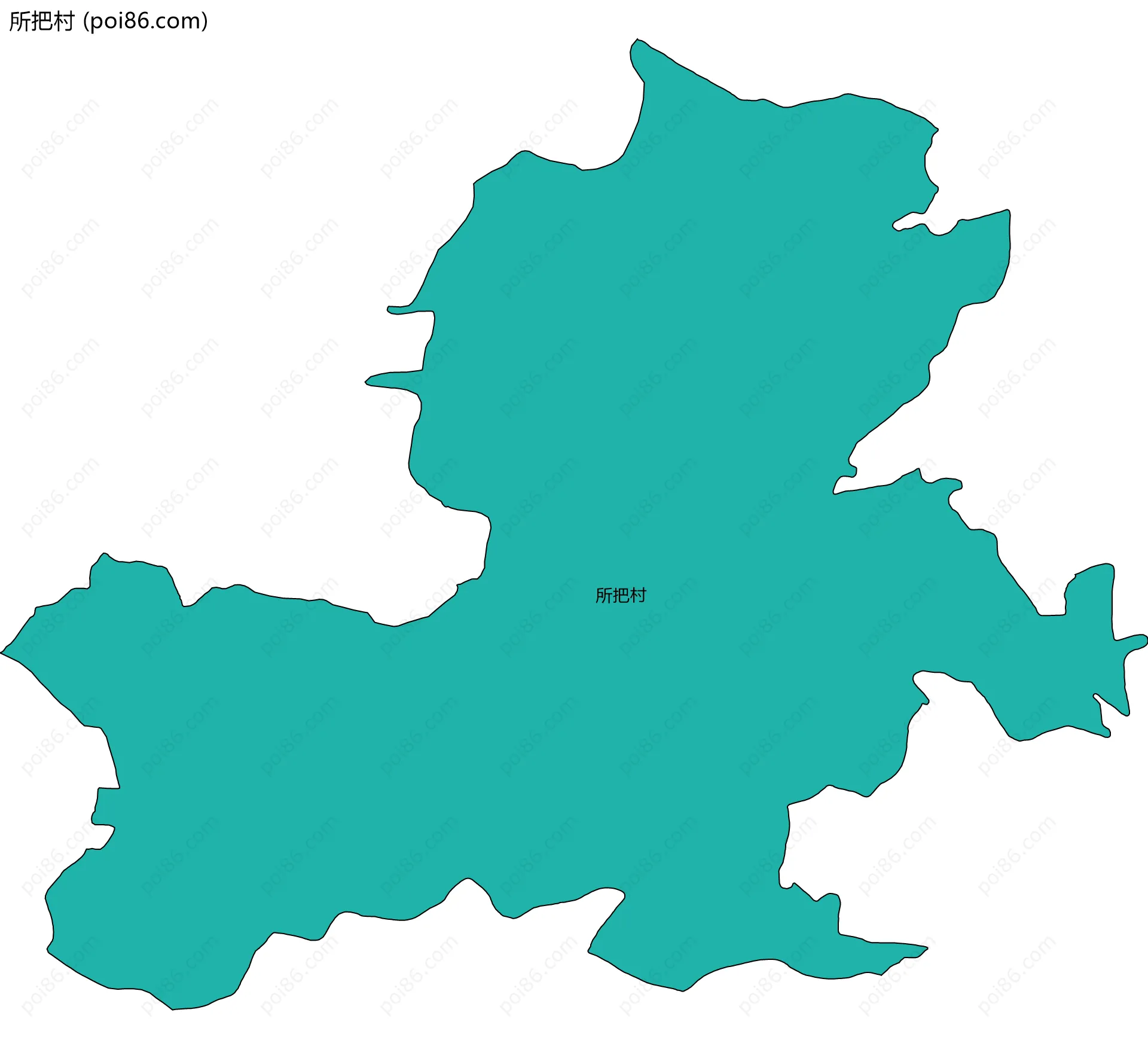 所把村边界地图