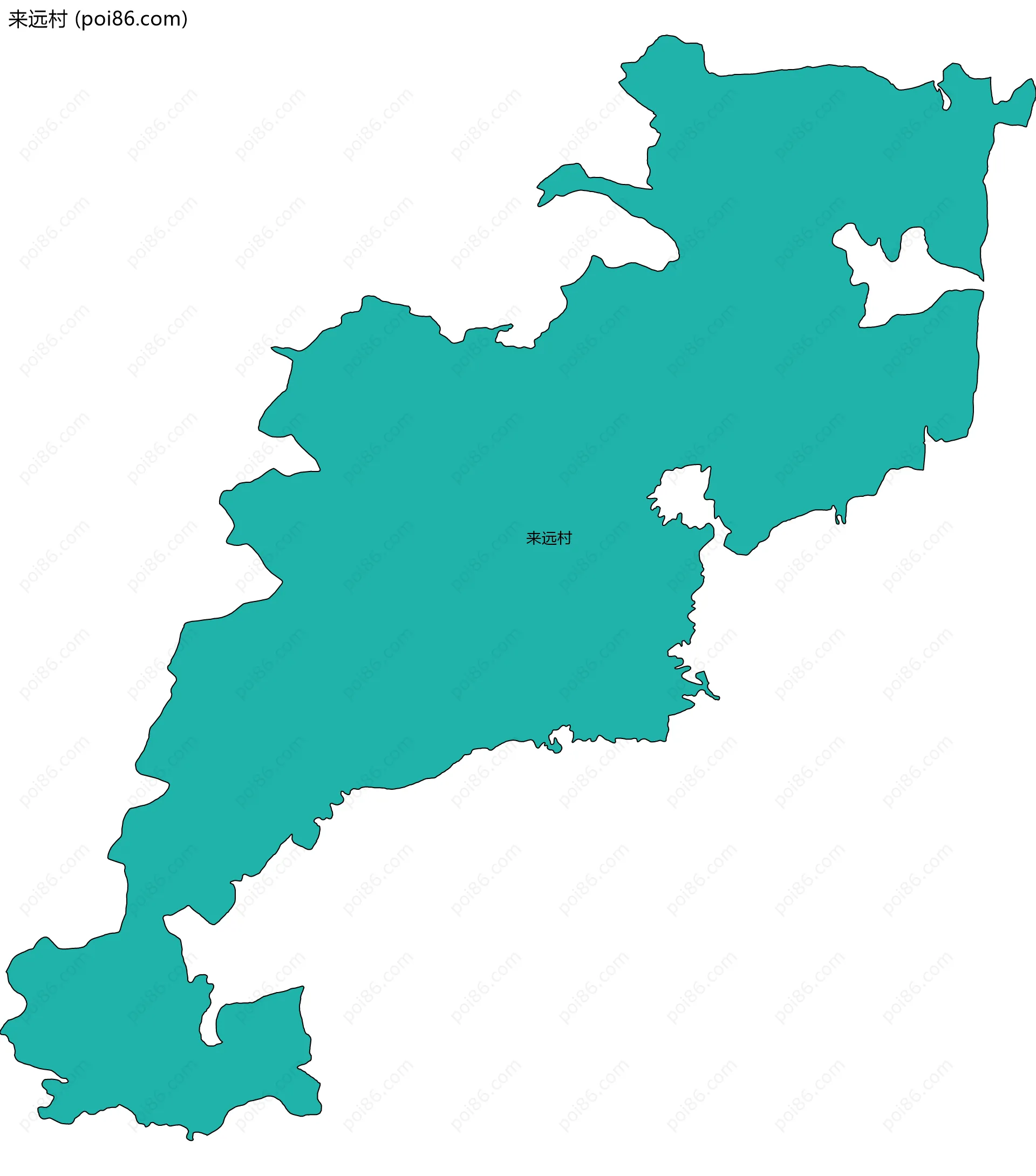 来远村边界地图