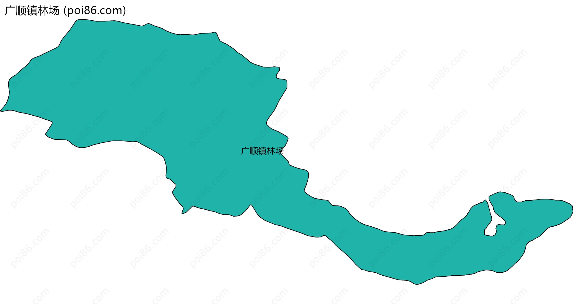 广顺镇林场边界地图