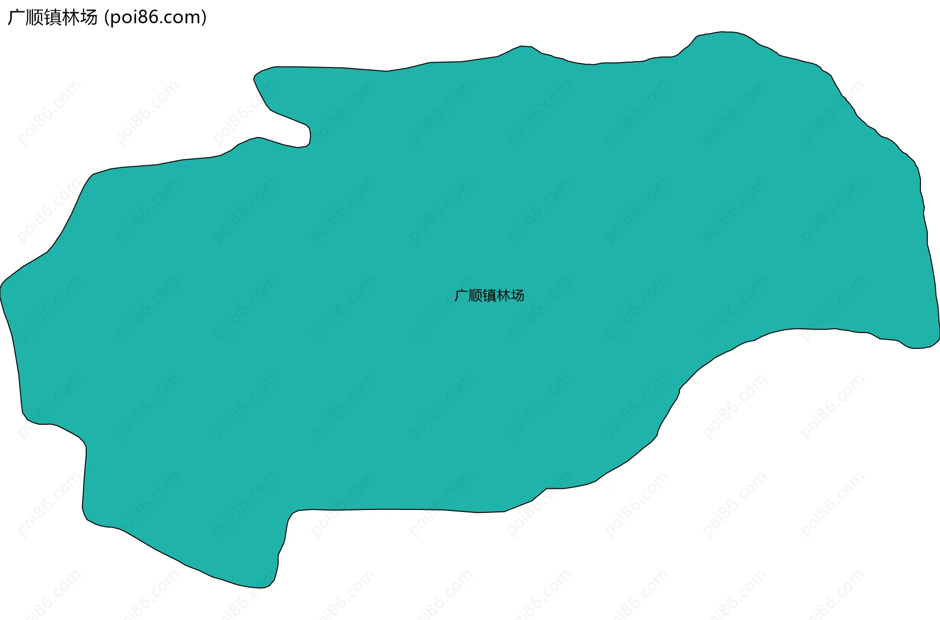 广顺镇林场边界地图