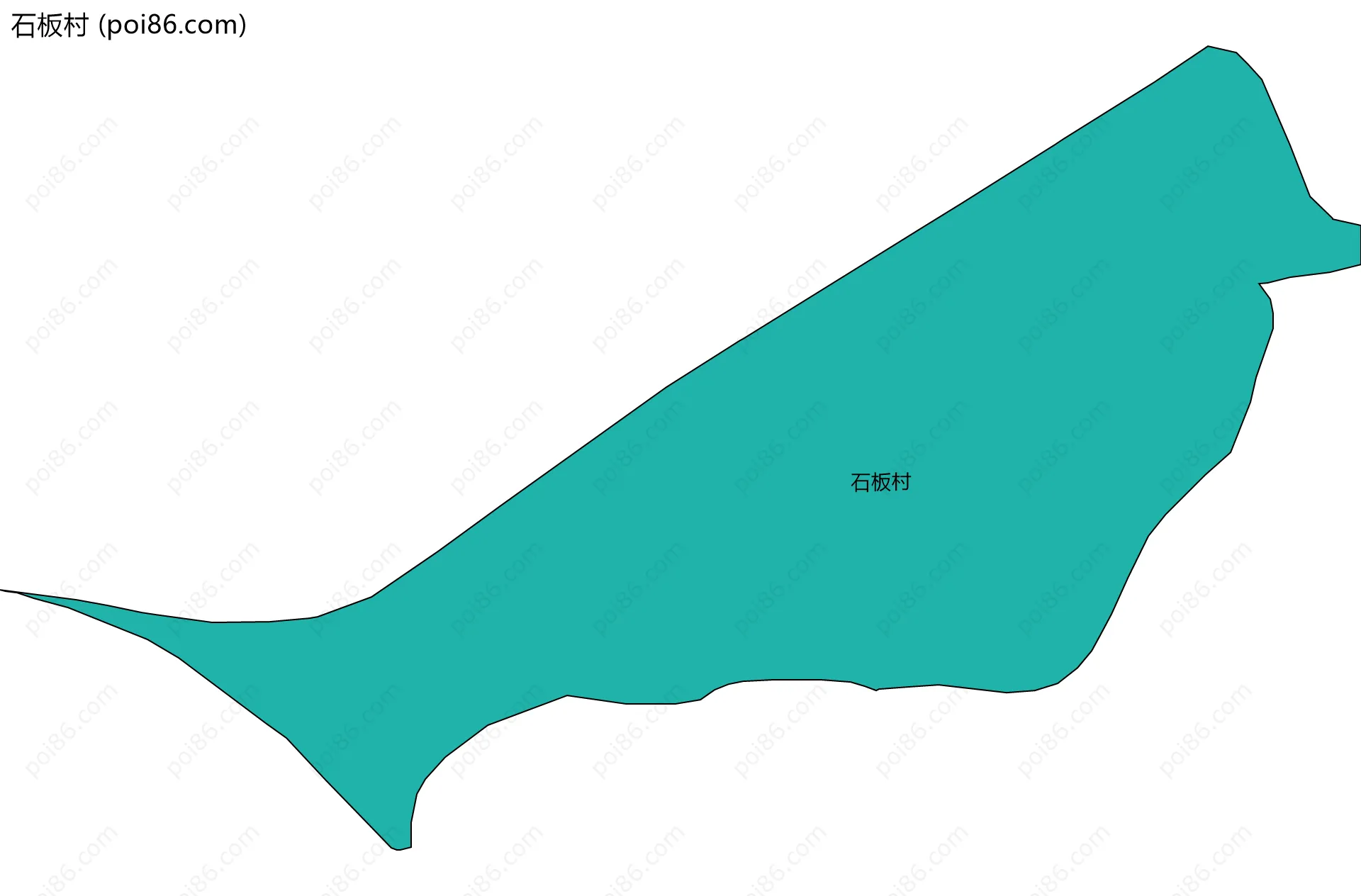 石板村边界地图