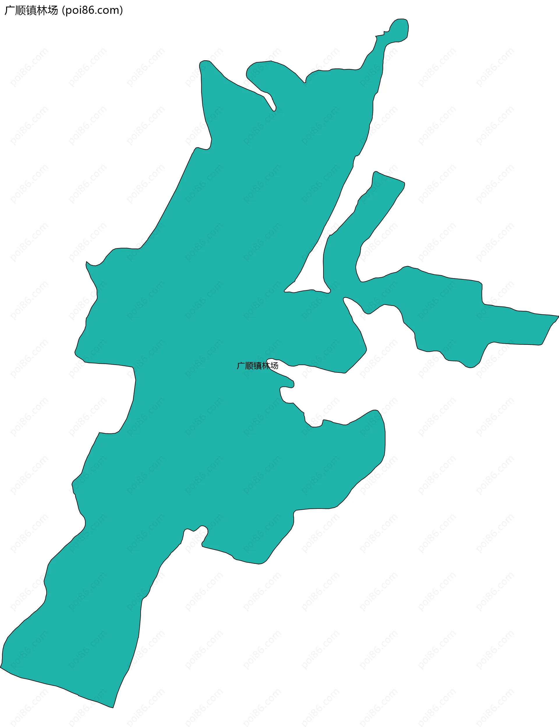 广顺镇林场边界地图