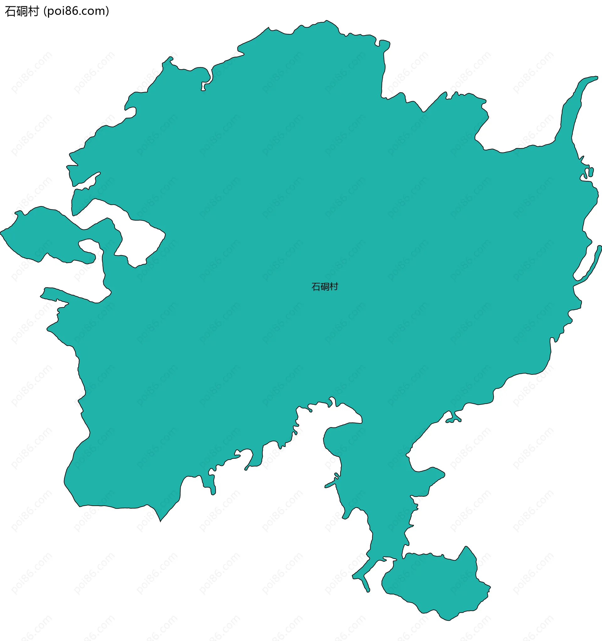 石硐村边界地图