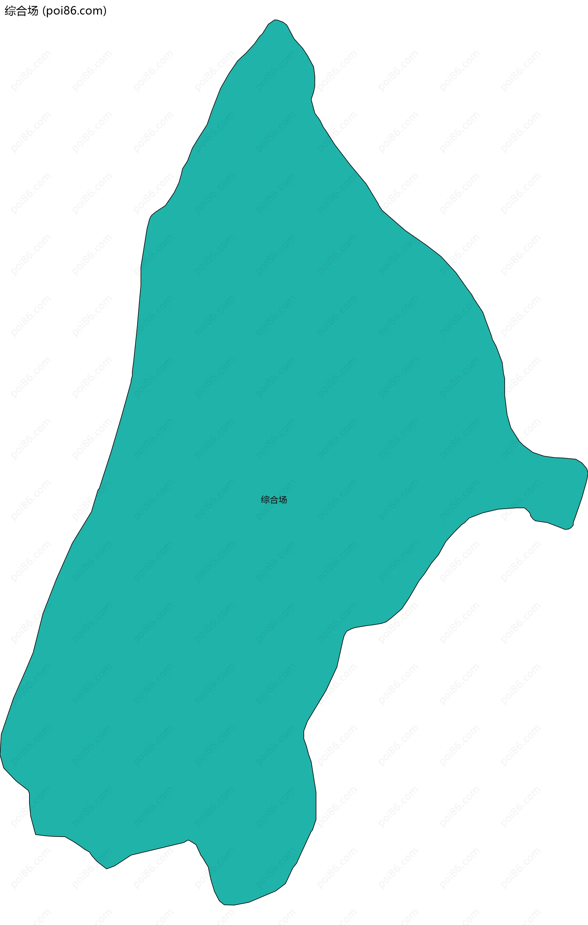 综合场边界地图