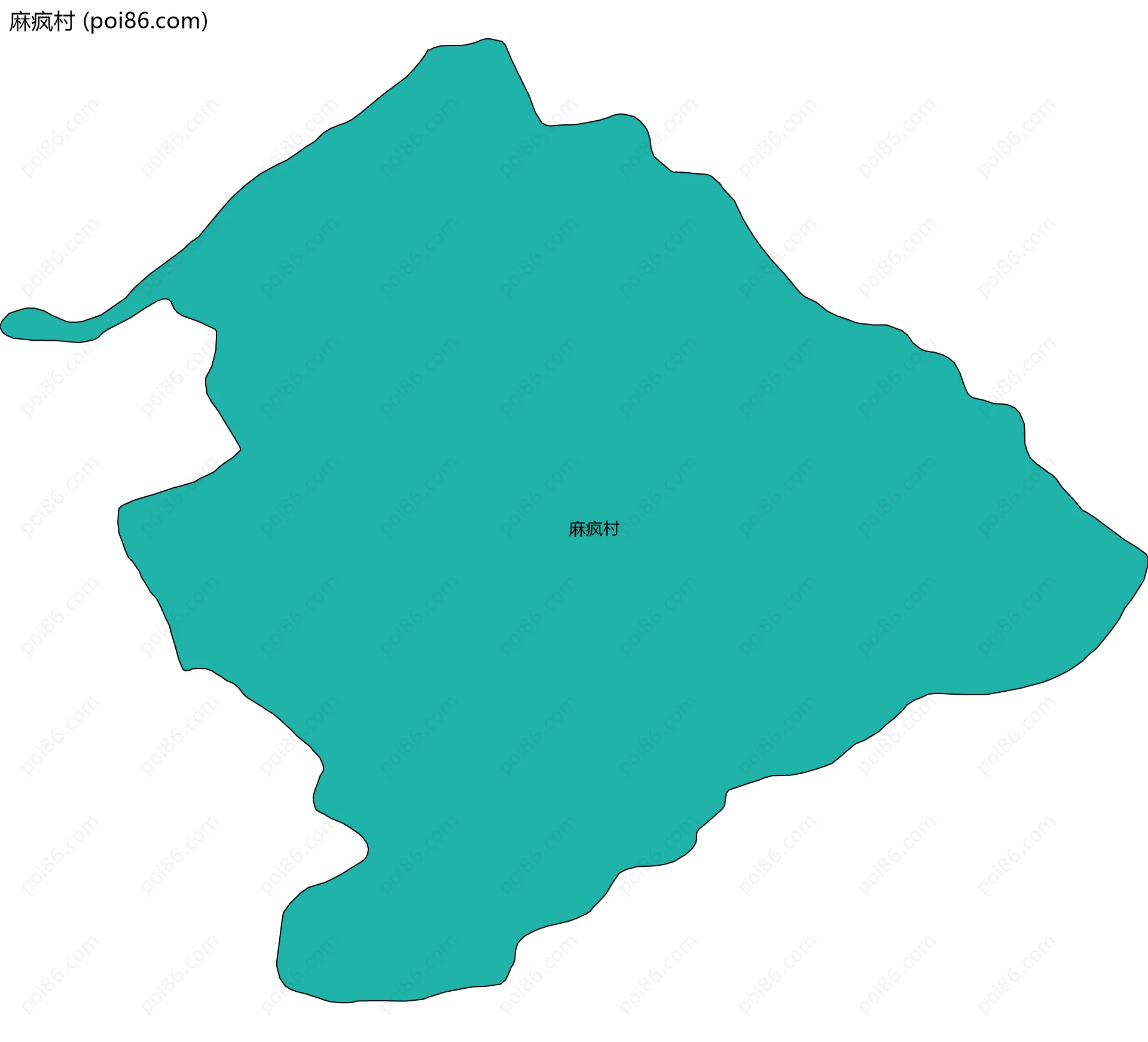 麻疯村边界地图