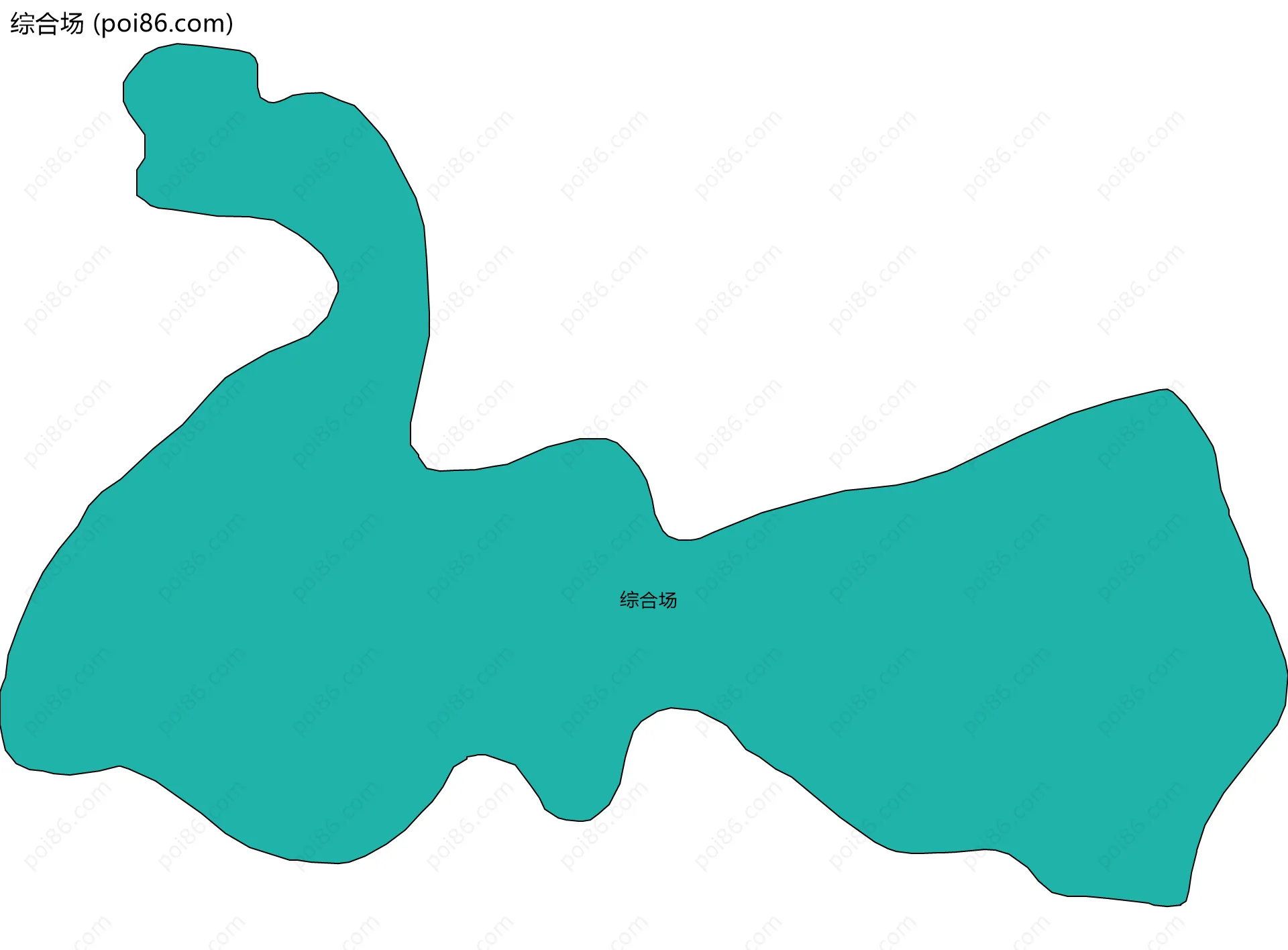 综合场边界地图