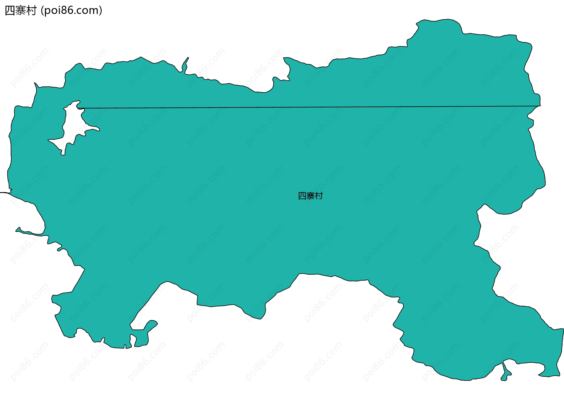 四寨村边界地图