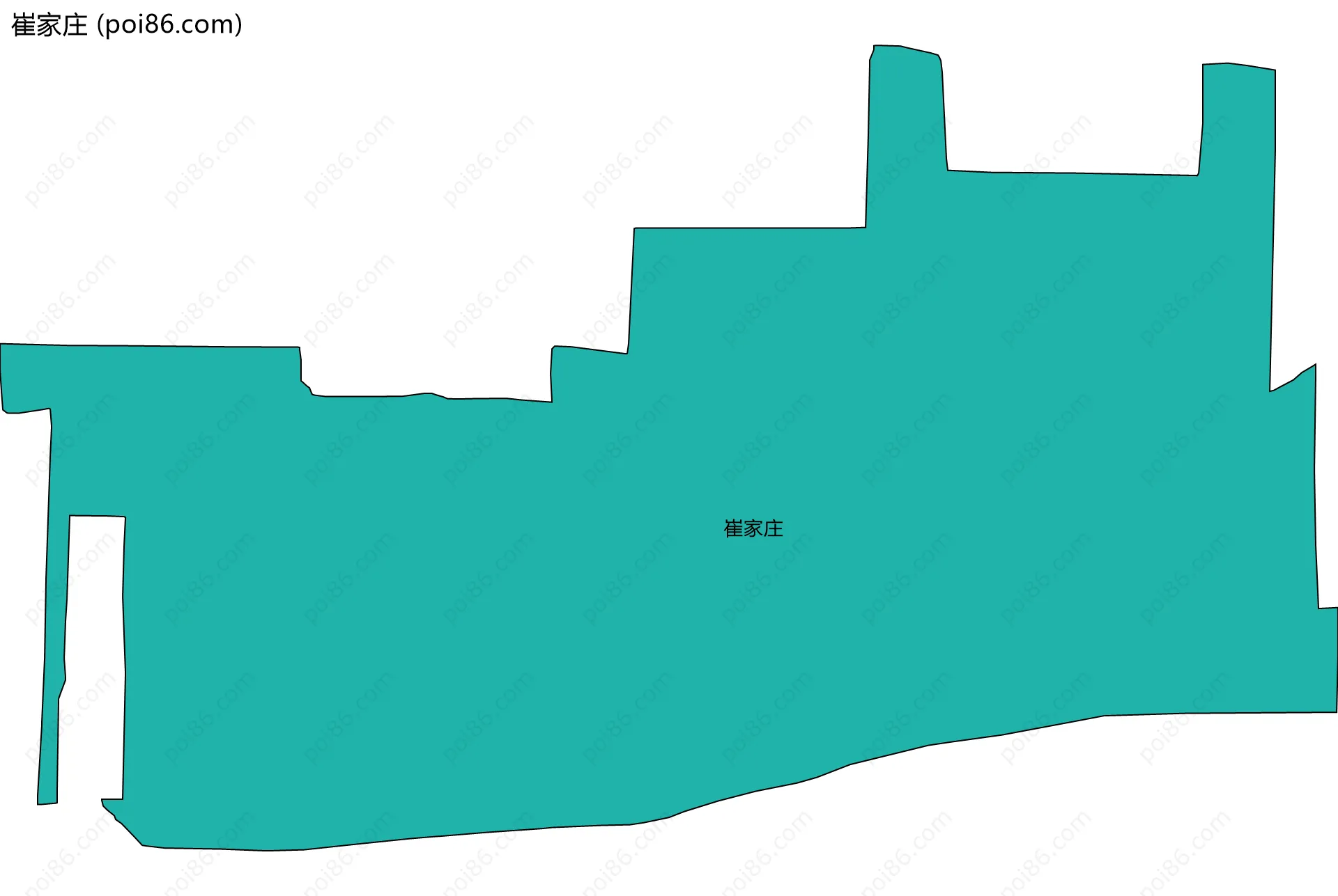崔家庄边界地图