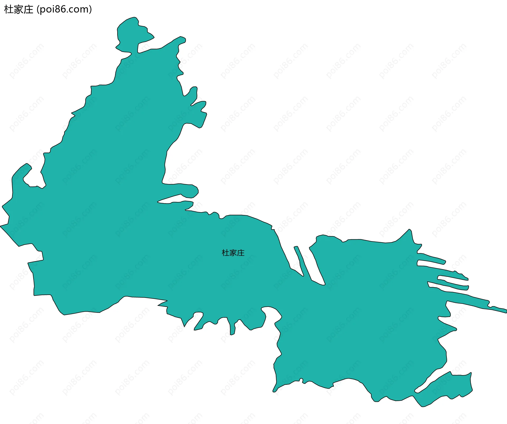 杜家庄边界地图