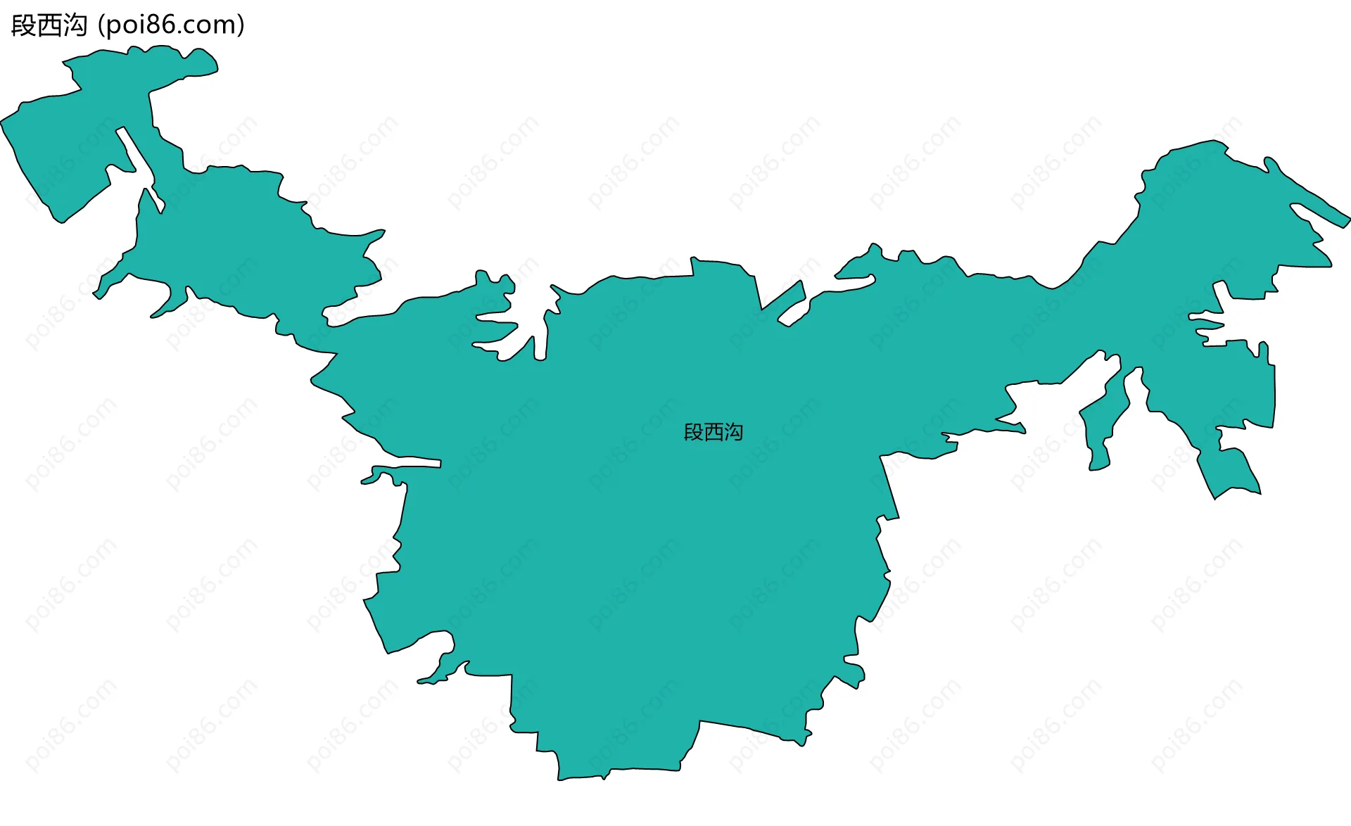 段西沟边界地图