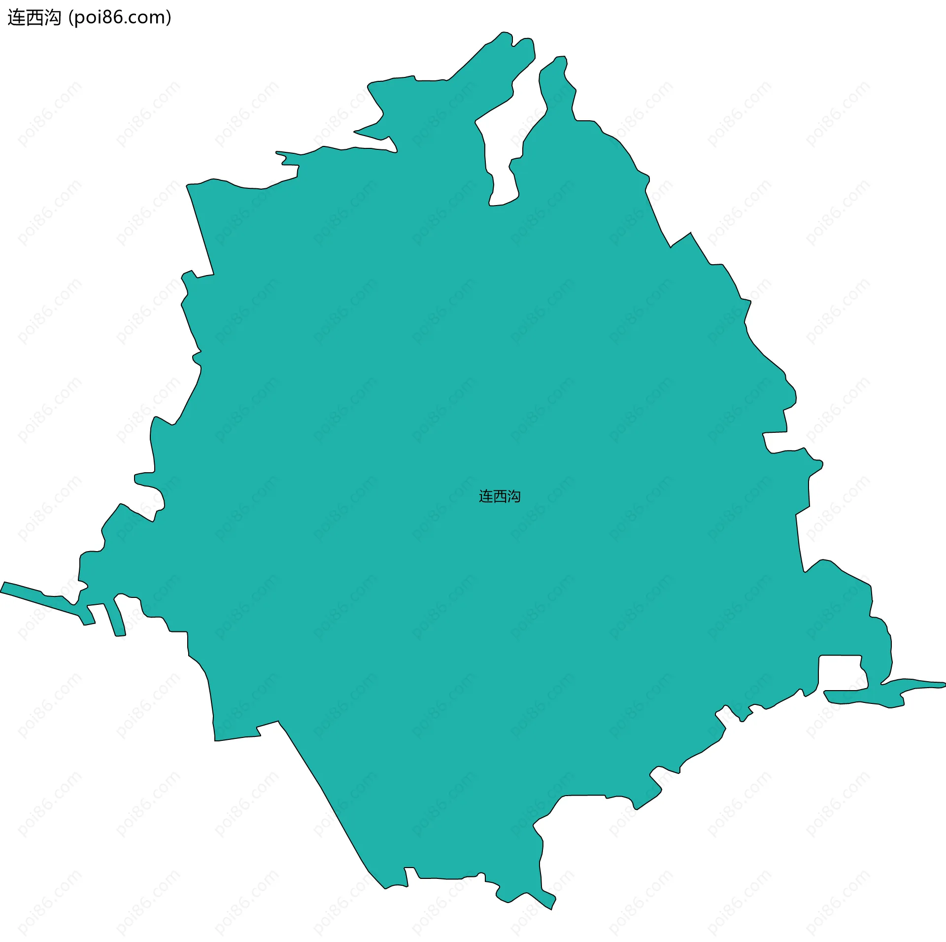 连西沟边界地图