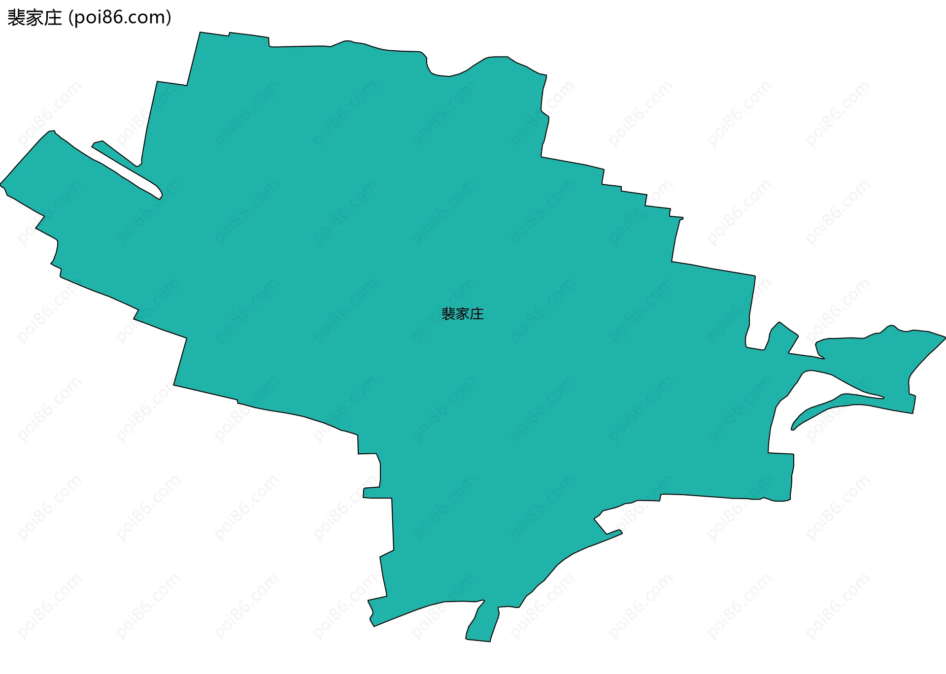 裴家庄边界地图