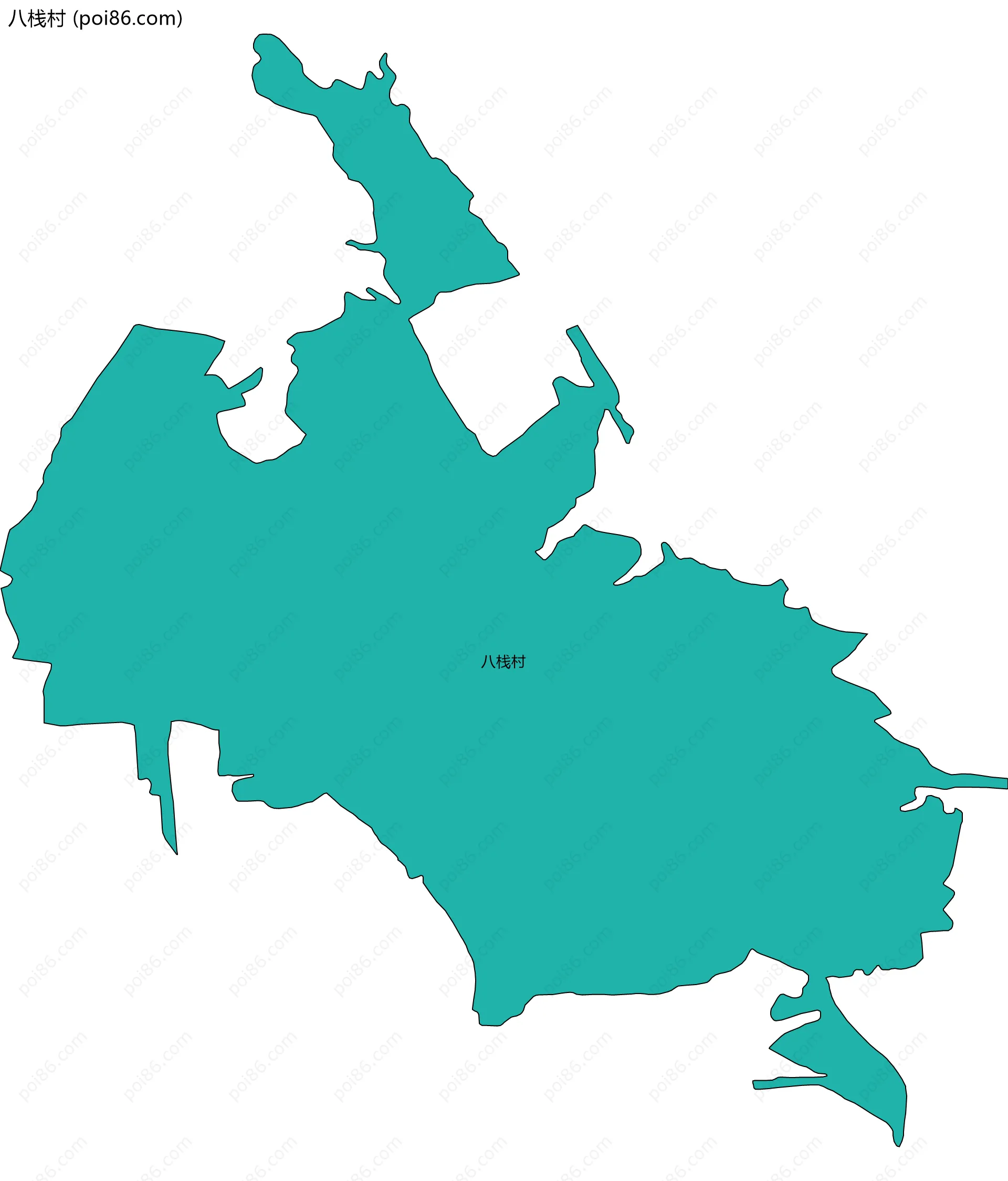 八栈村边界地图