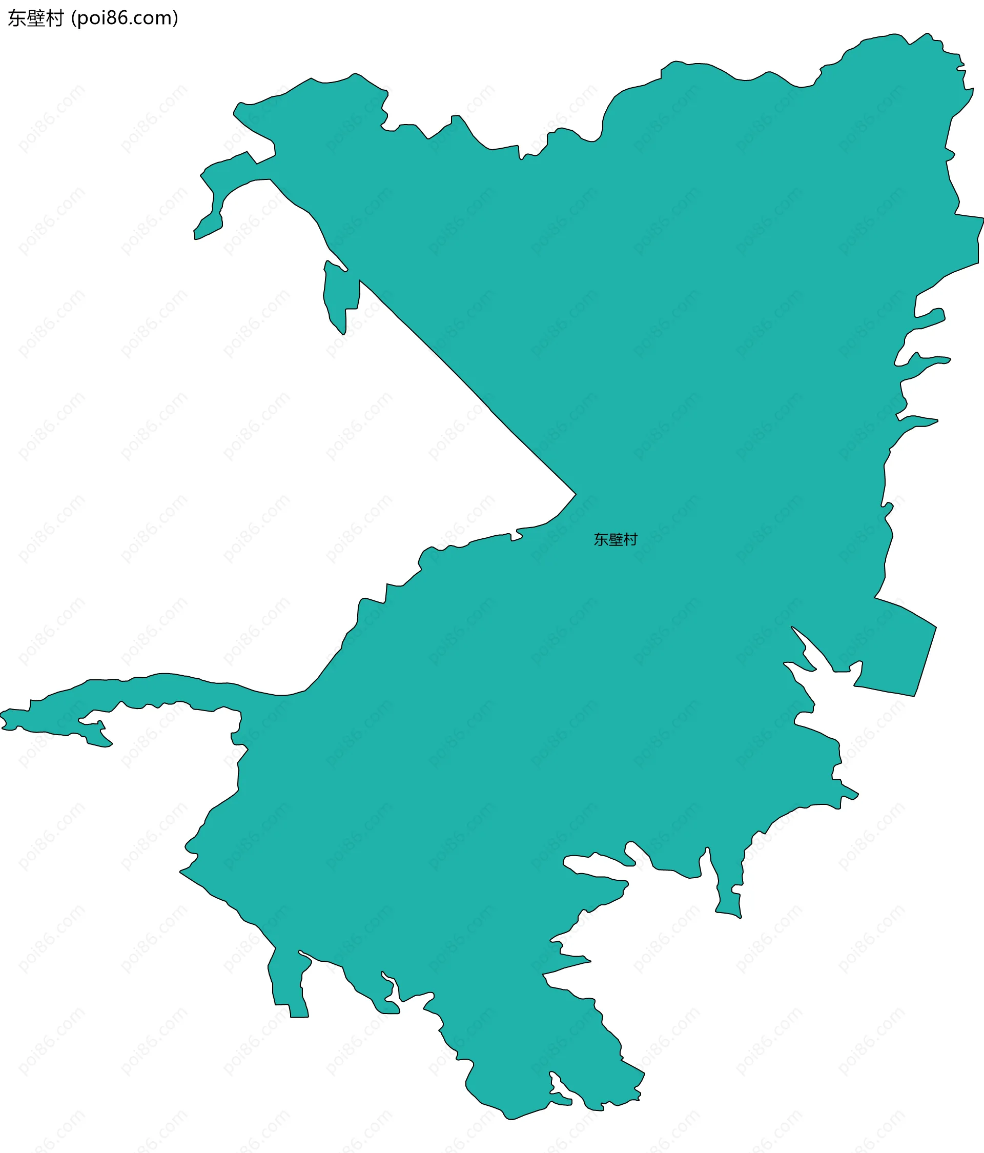 东壁村边界地图