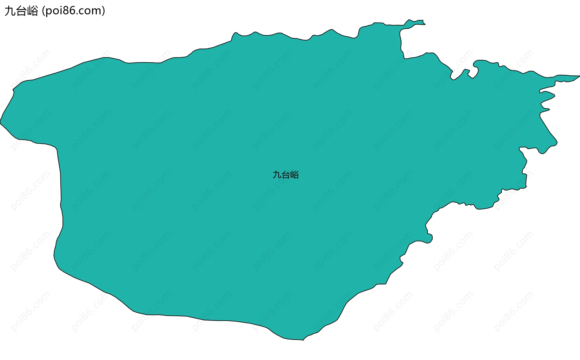 九台峪边界地图