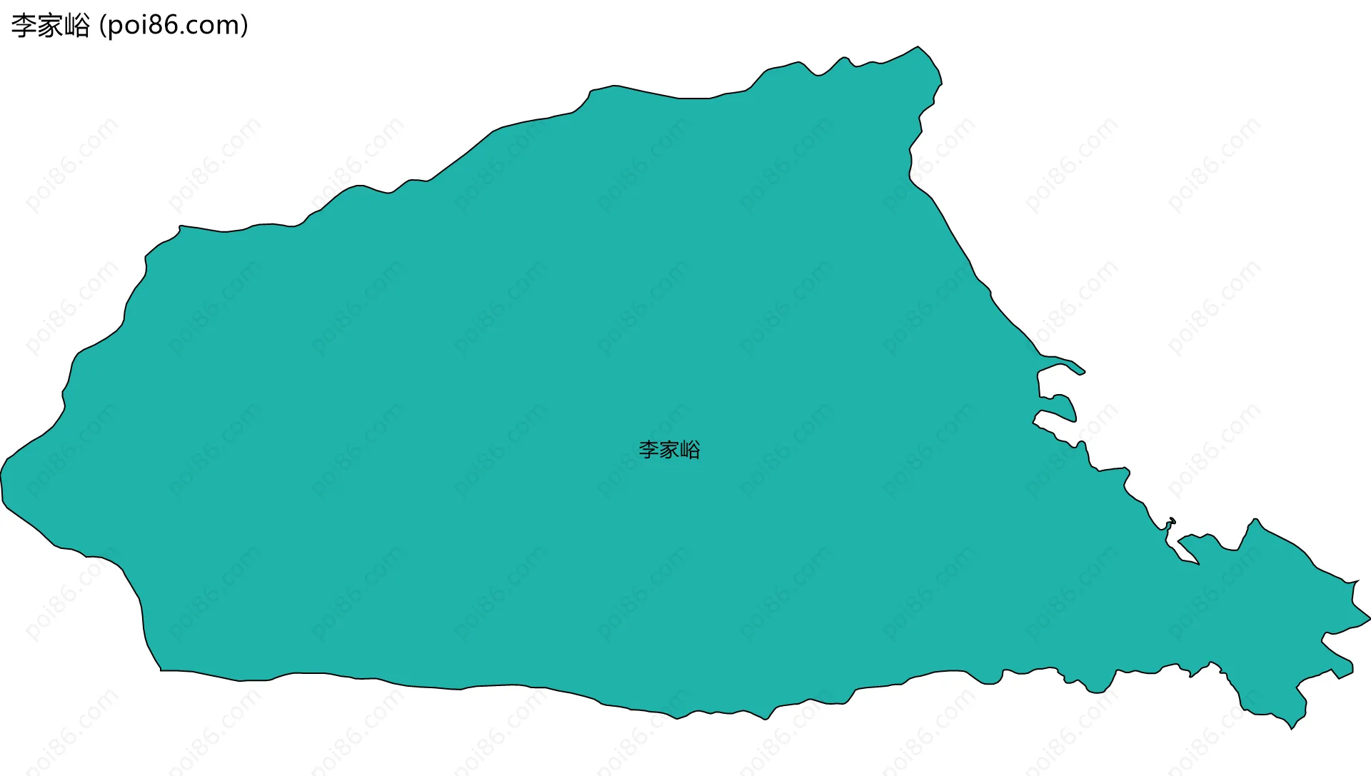 李家峪边界地图