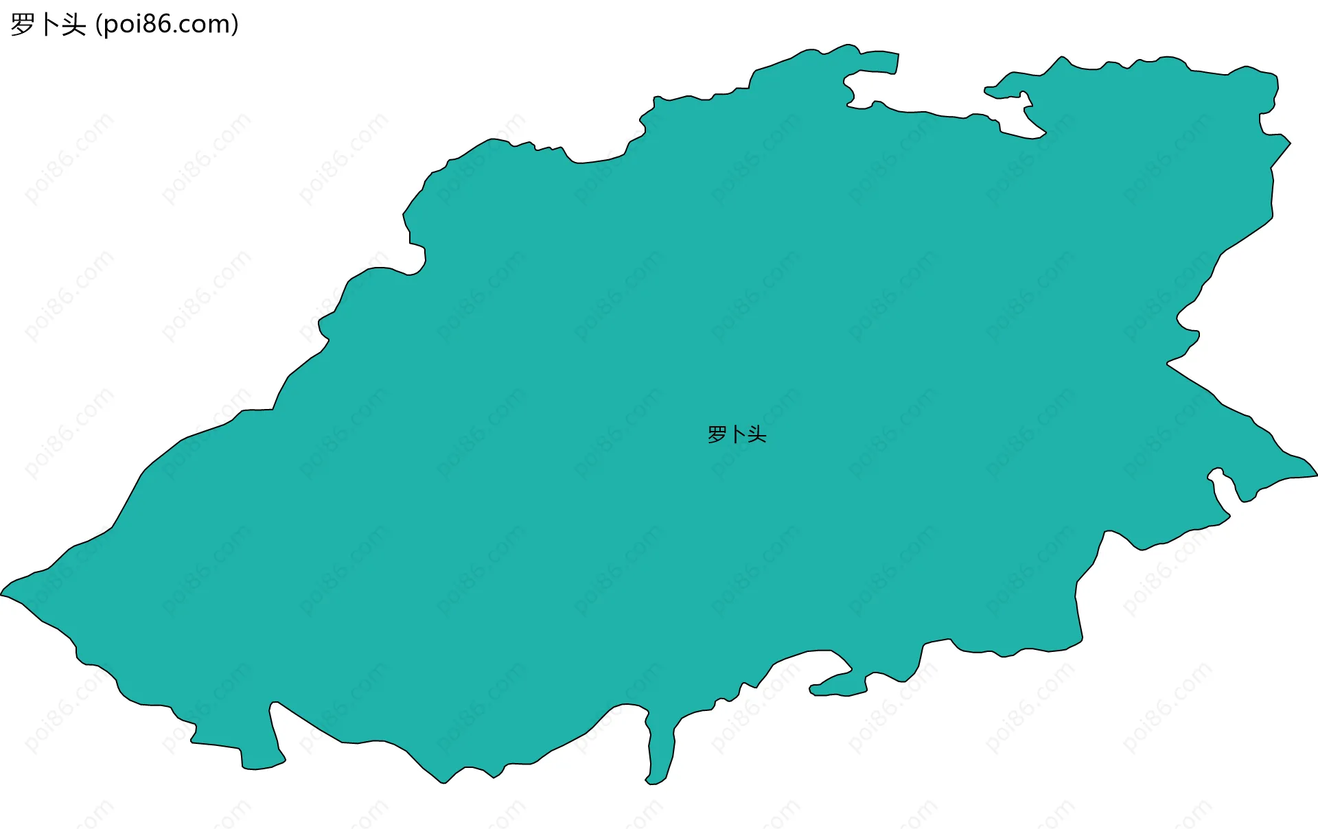 罗卜头边界地图