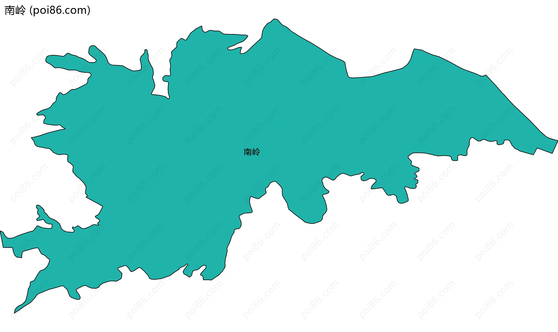 南岭边界地图