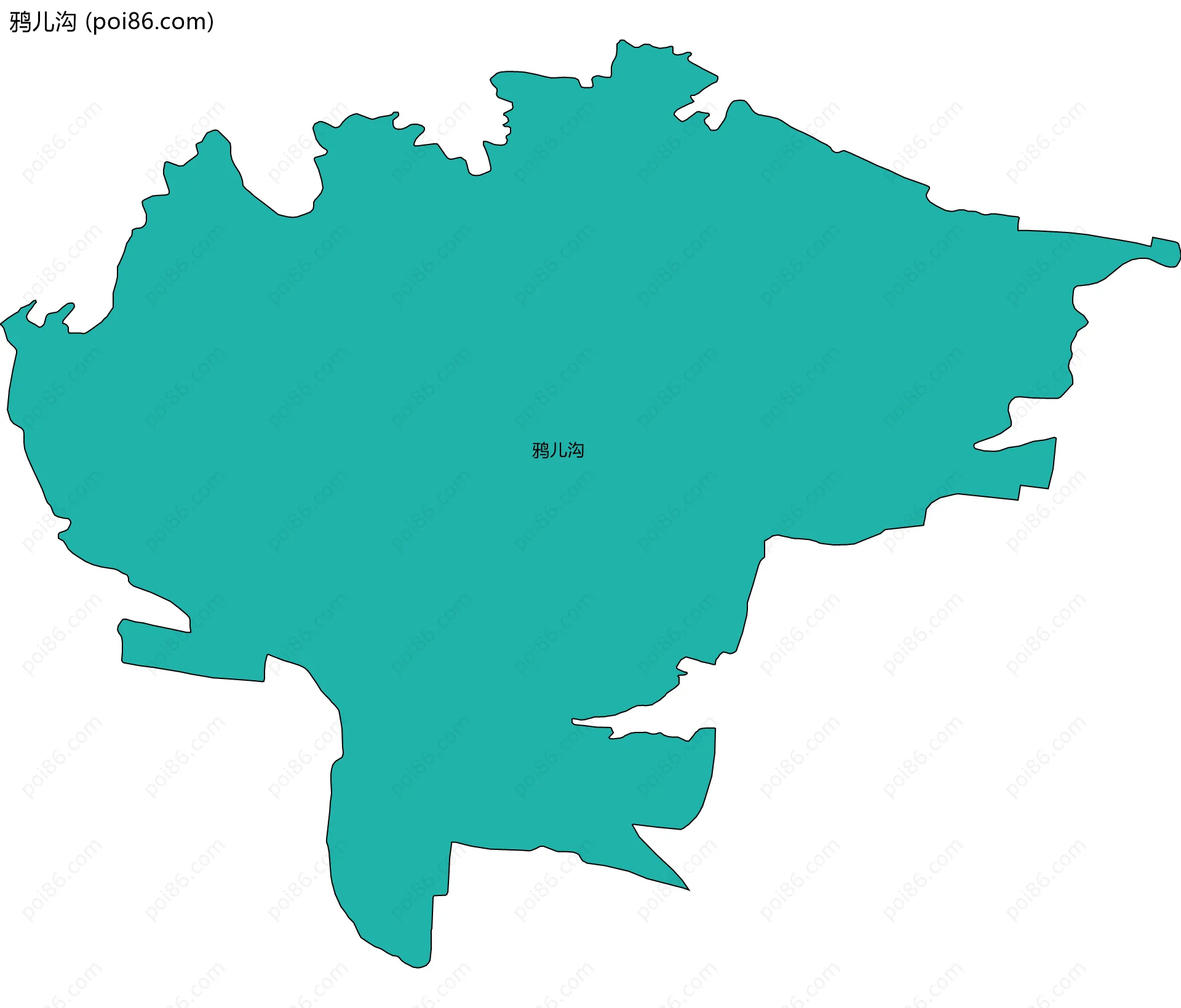 鸦儿沟边界地图