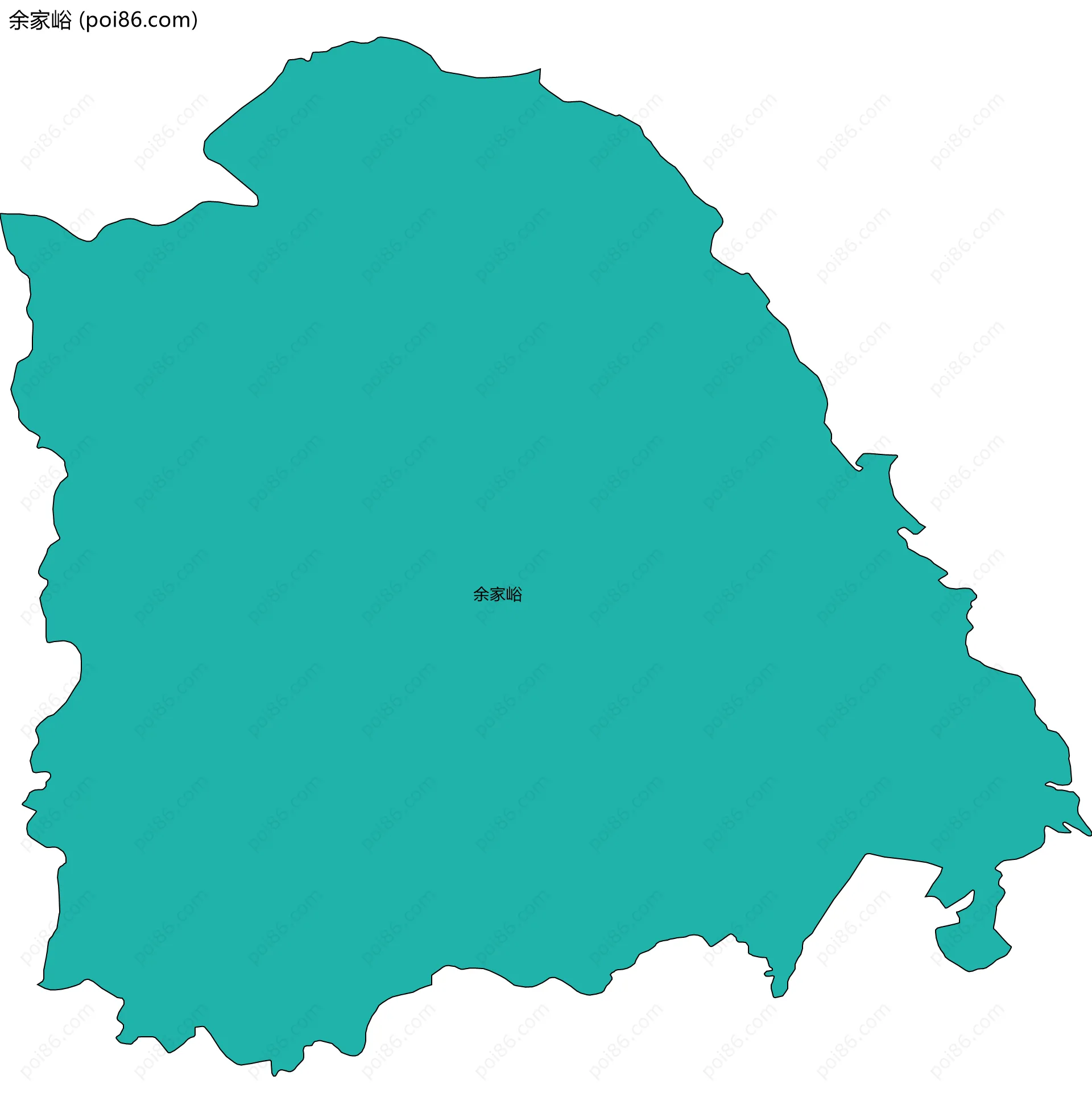 余家峪边界地图