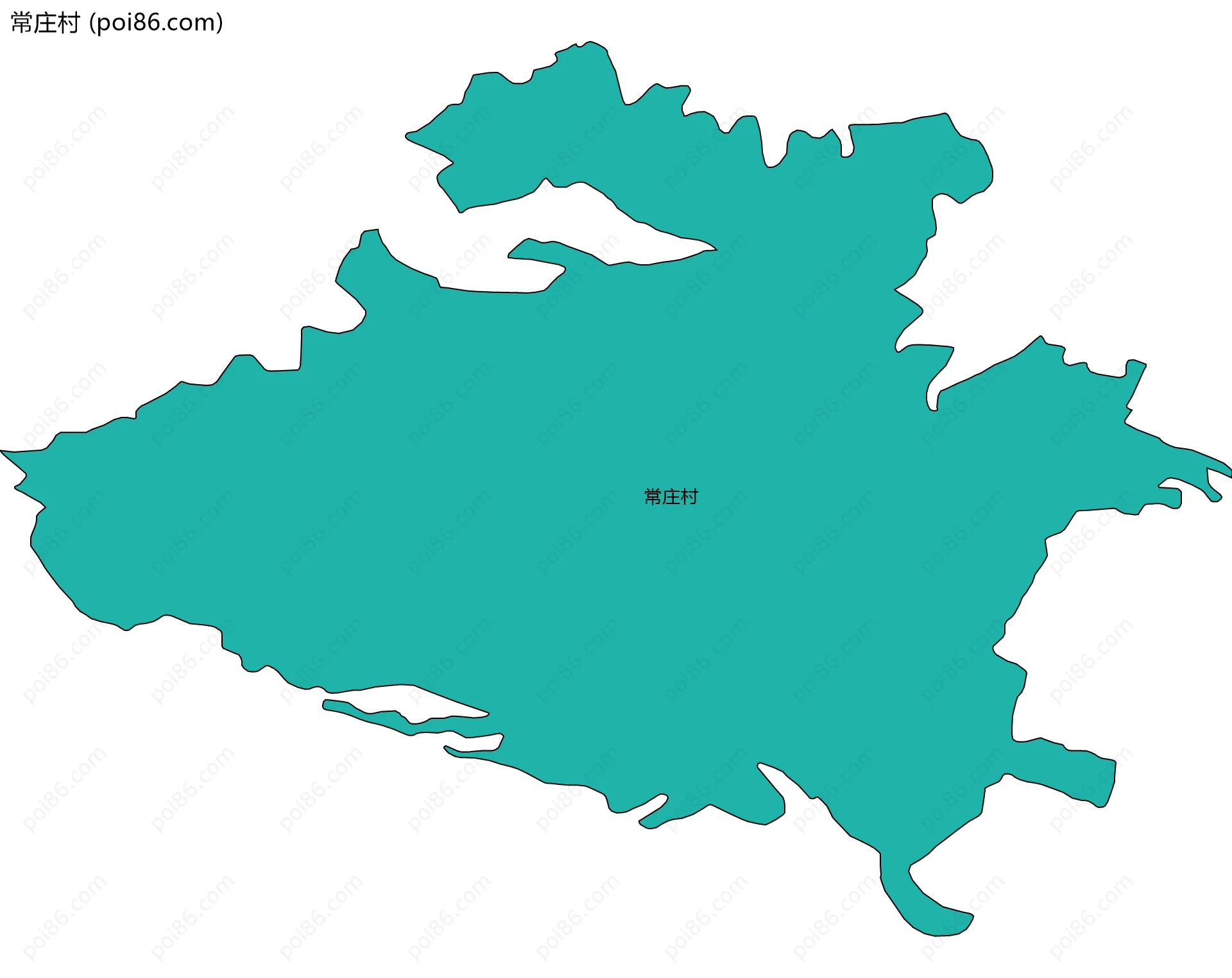 常庄村边界地图