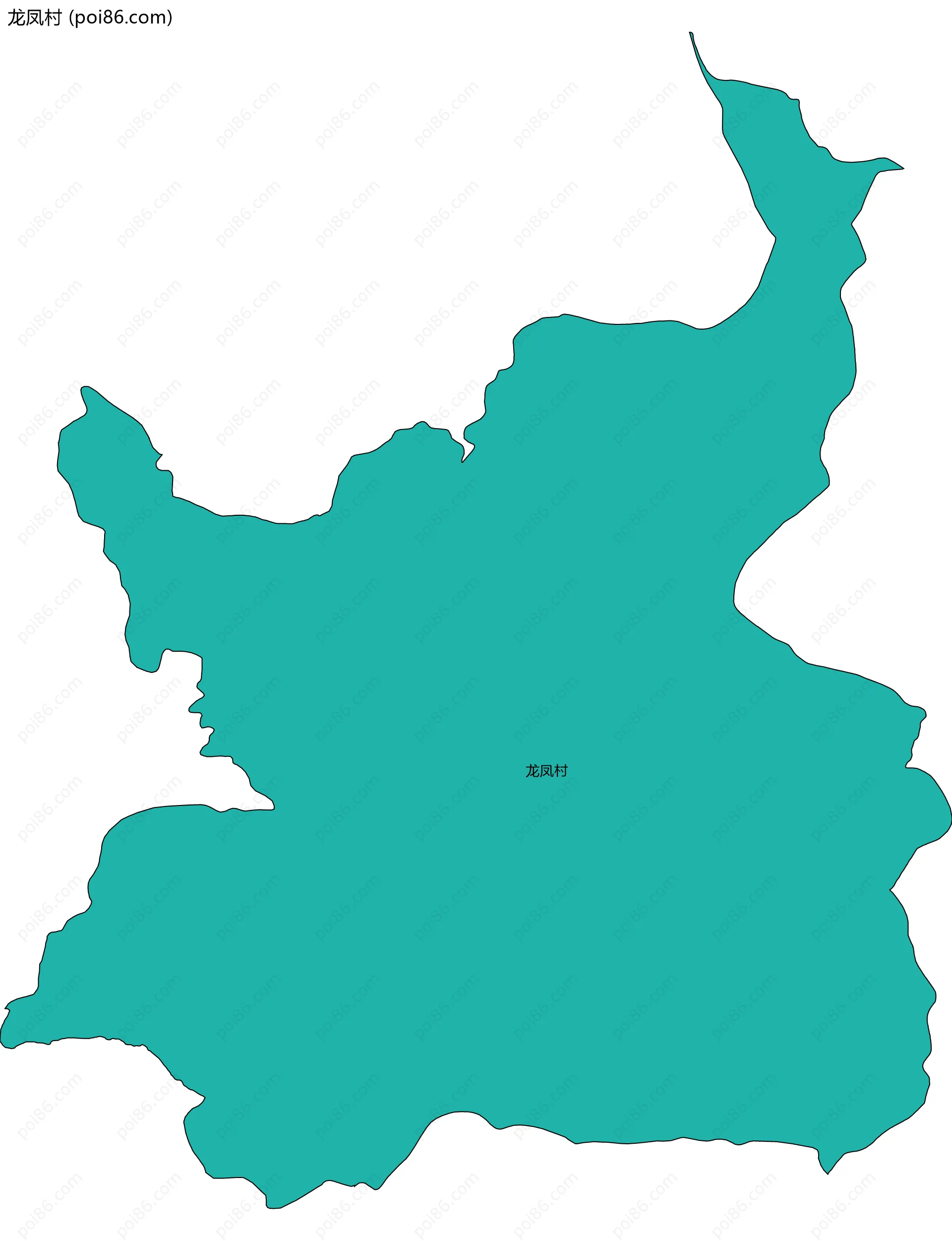 龙凤村边界地图