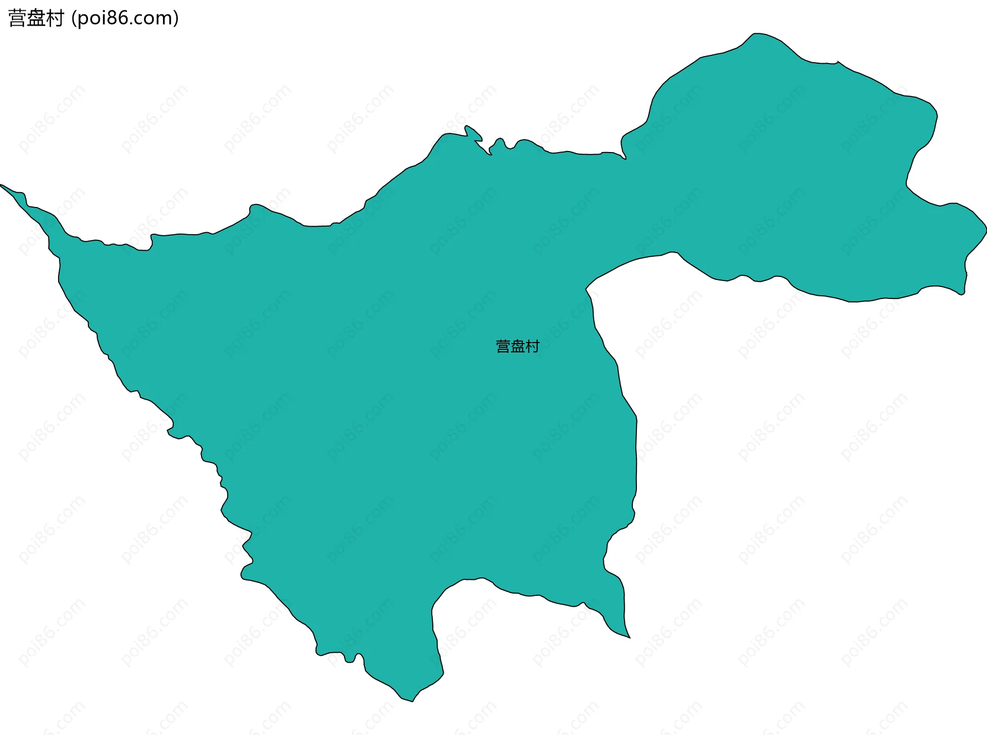 营盘村边界地图