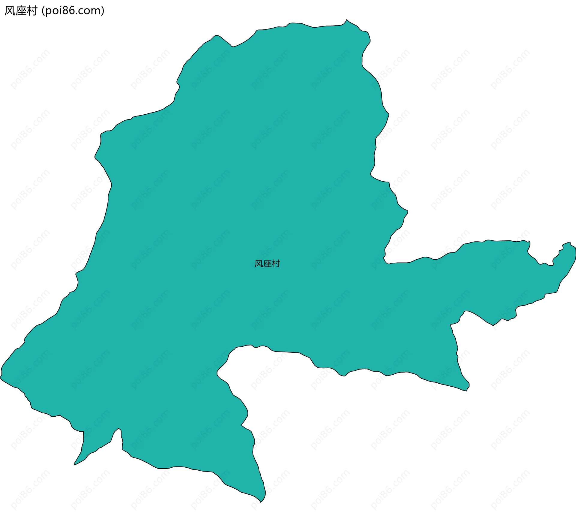 风座村边界地图