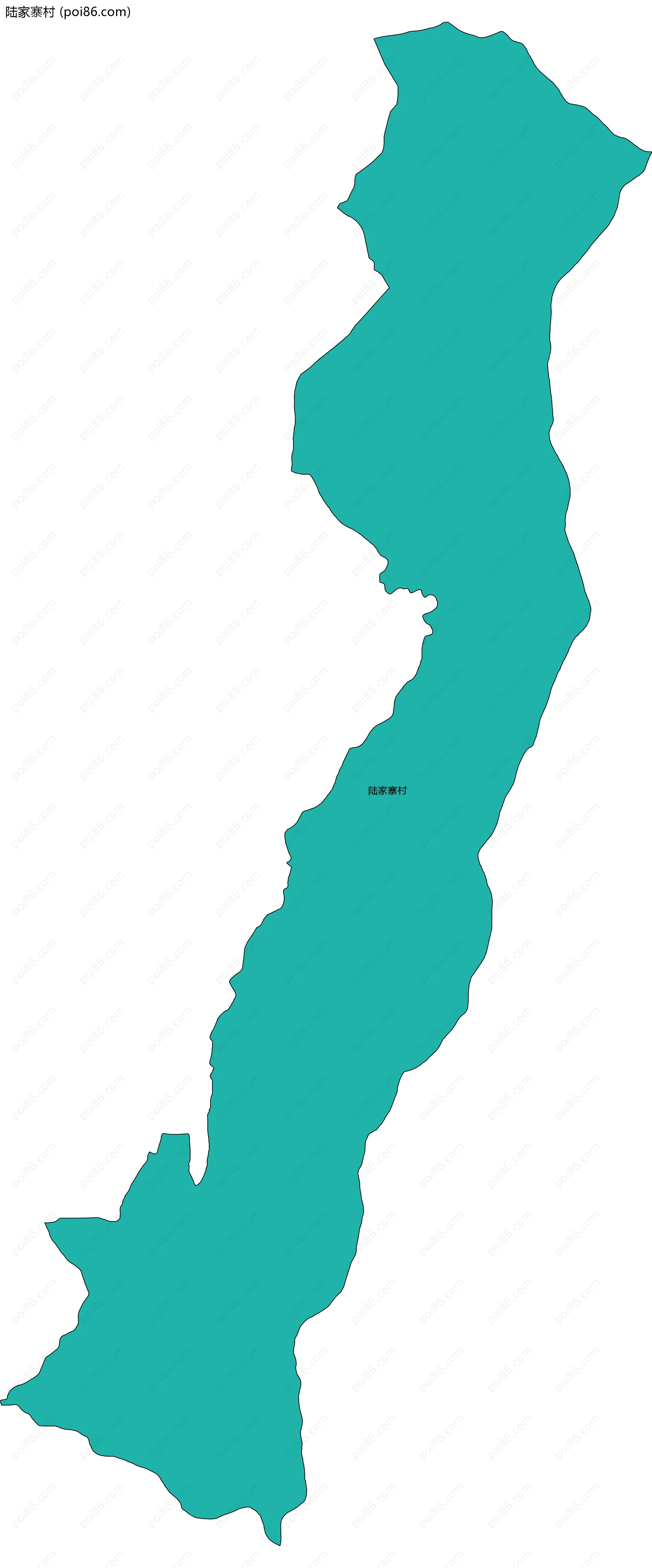 陆家寨村边界地图