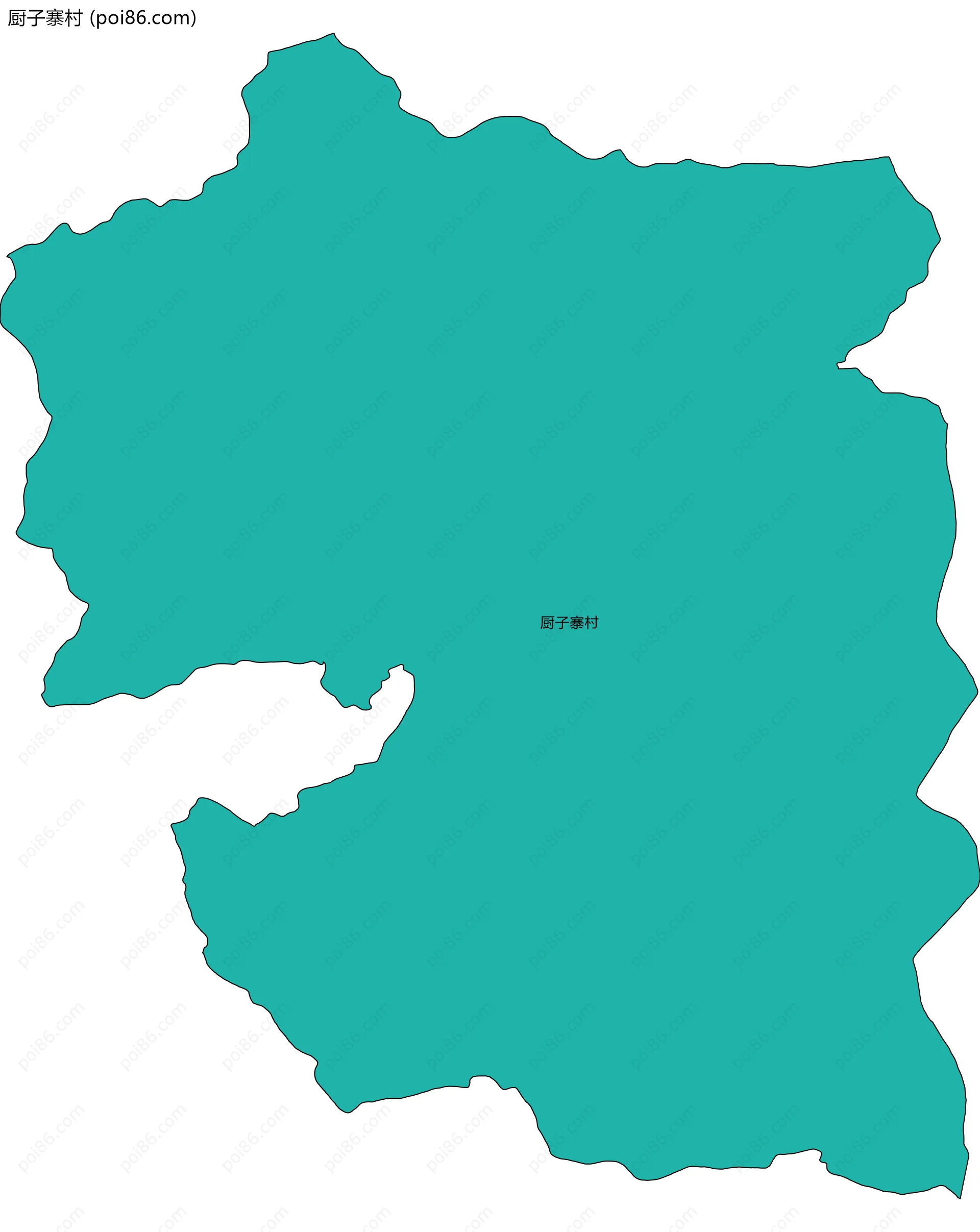 厨子寨村边界地图