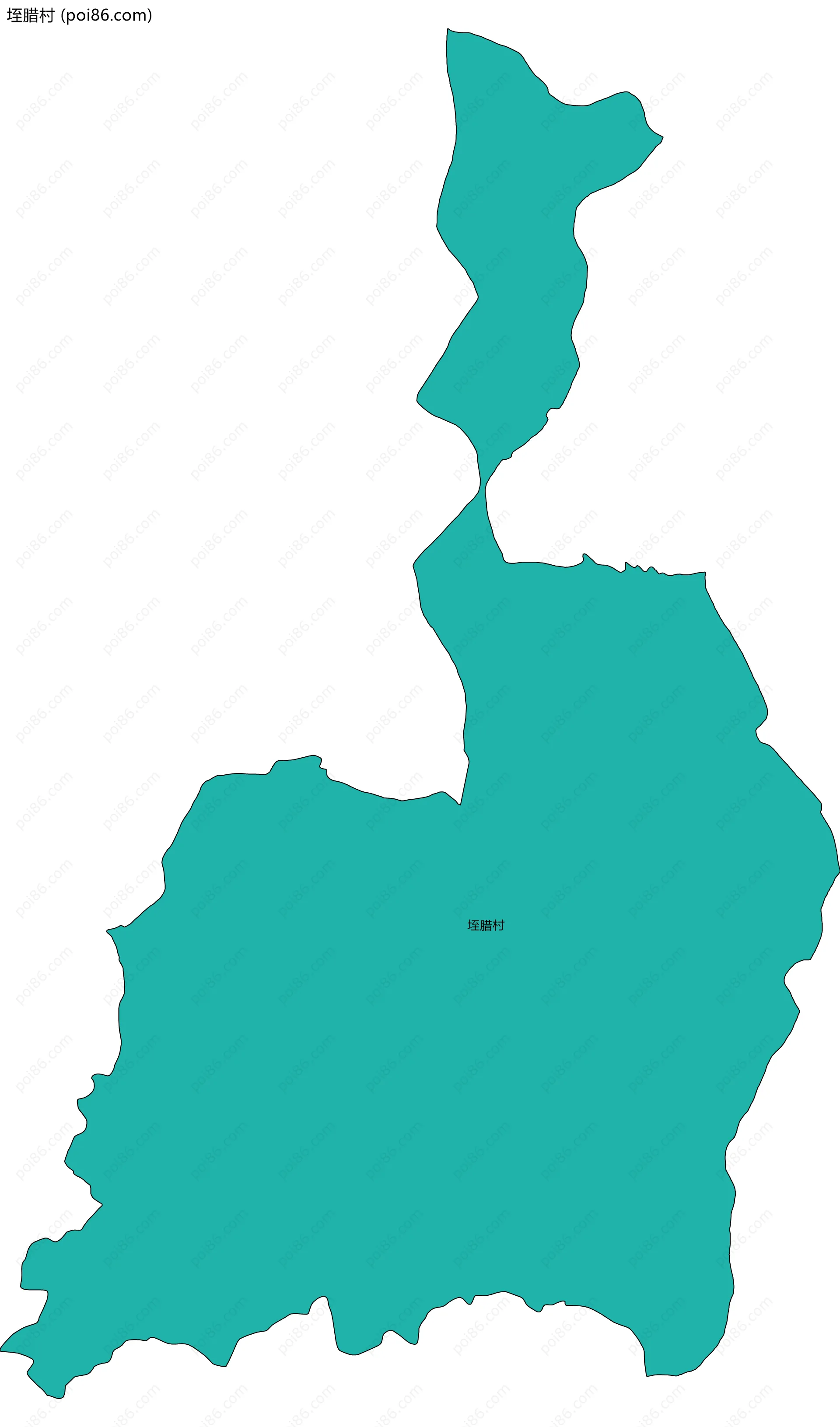 垤腊村边界地图