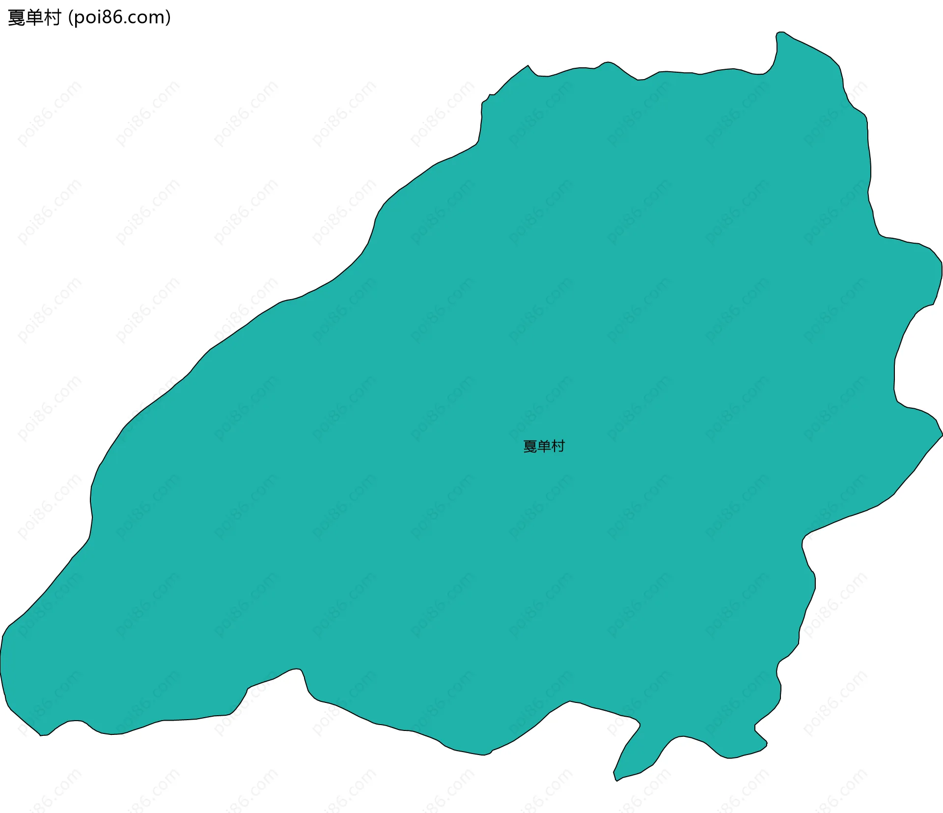 戛单村边界地图