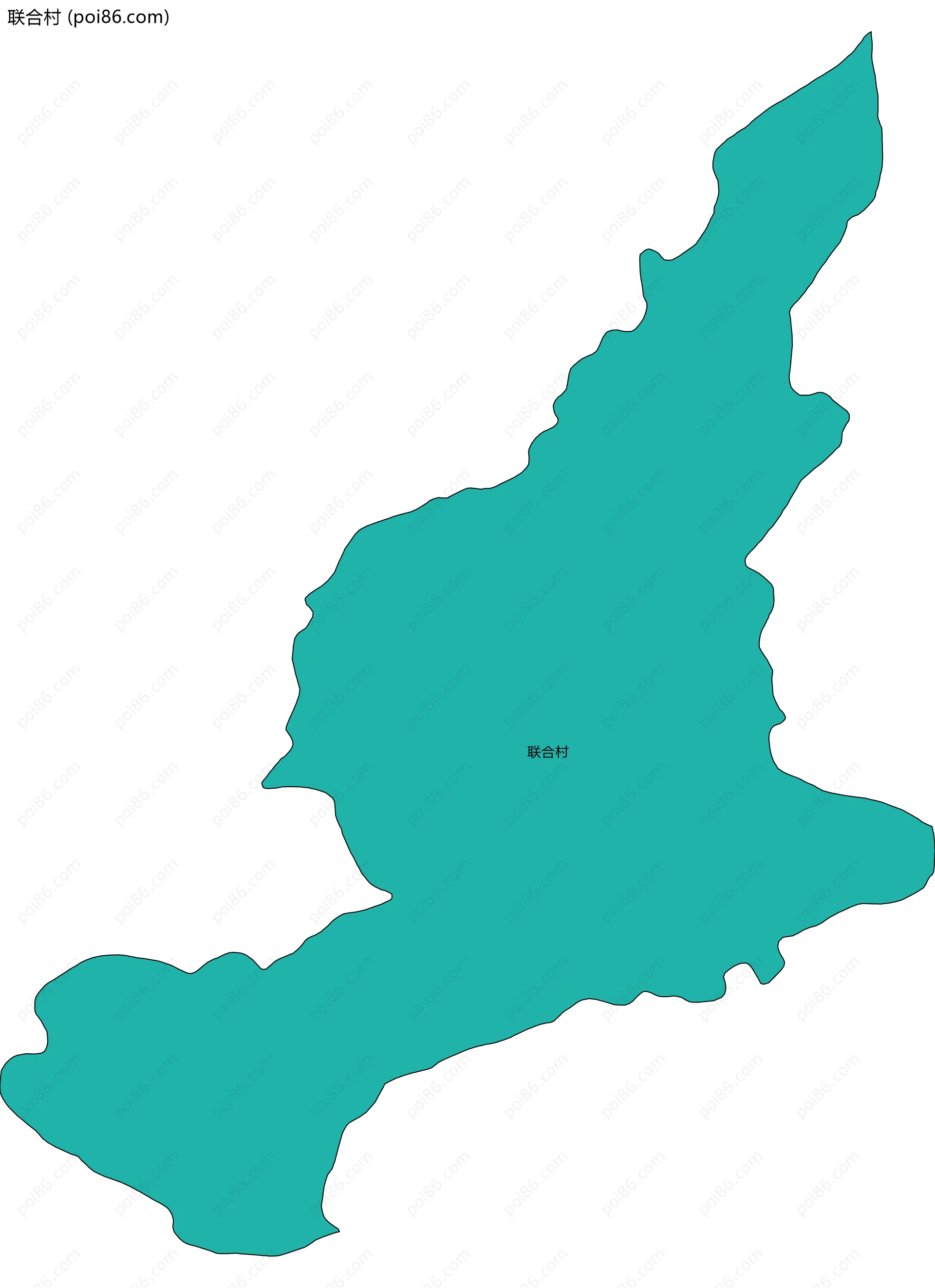 联合村边界地图