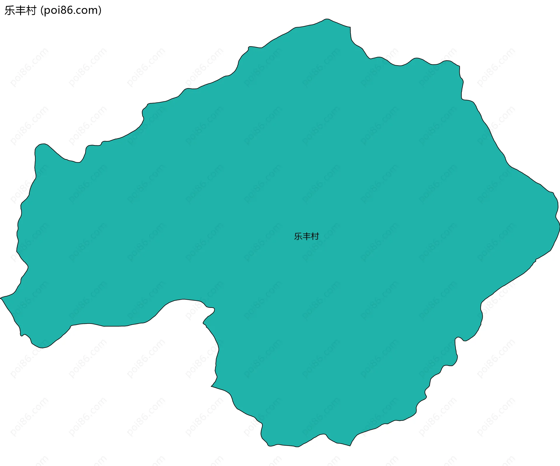 乐丰村边界地图