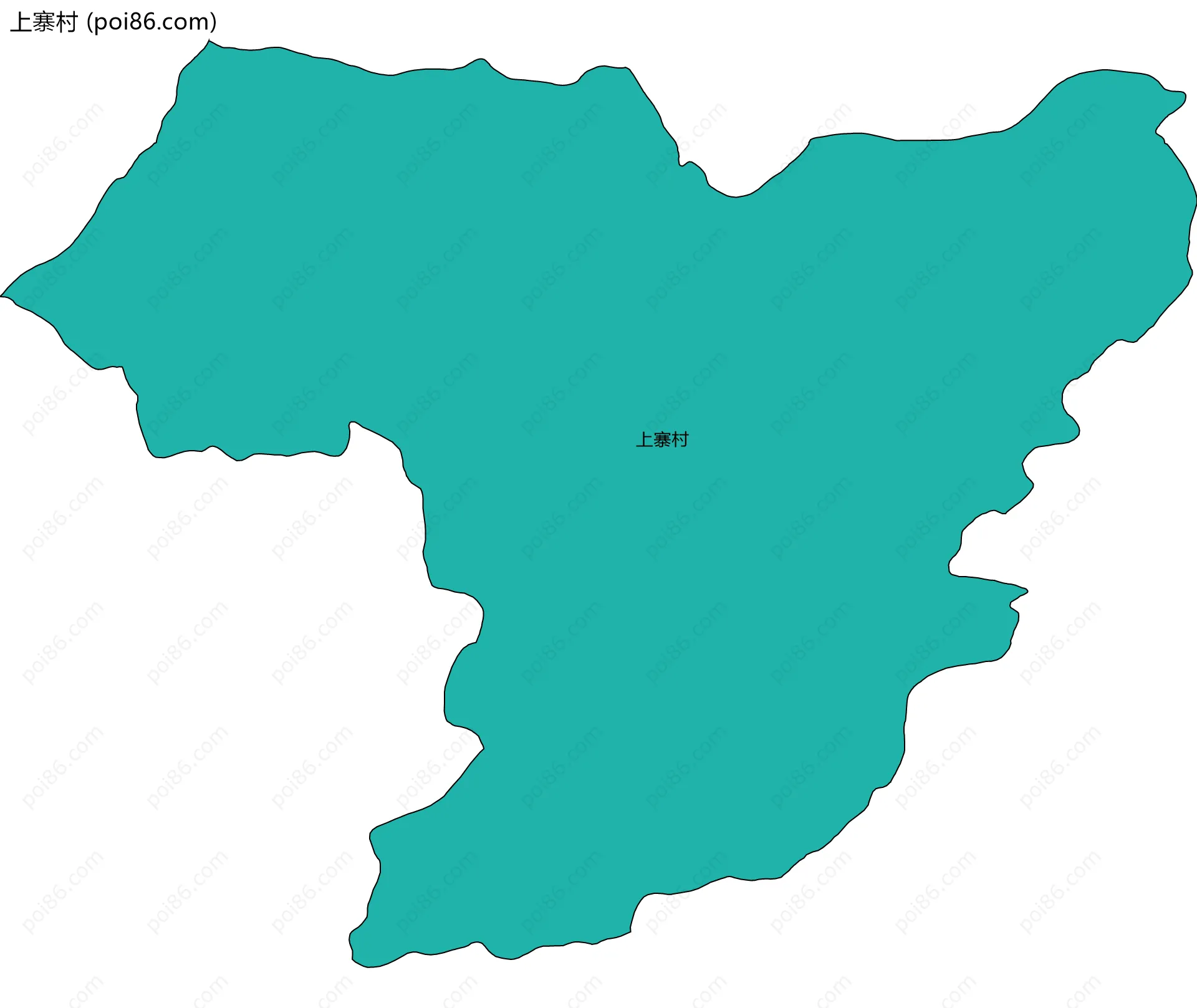 上寨村边界地图