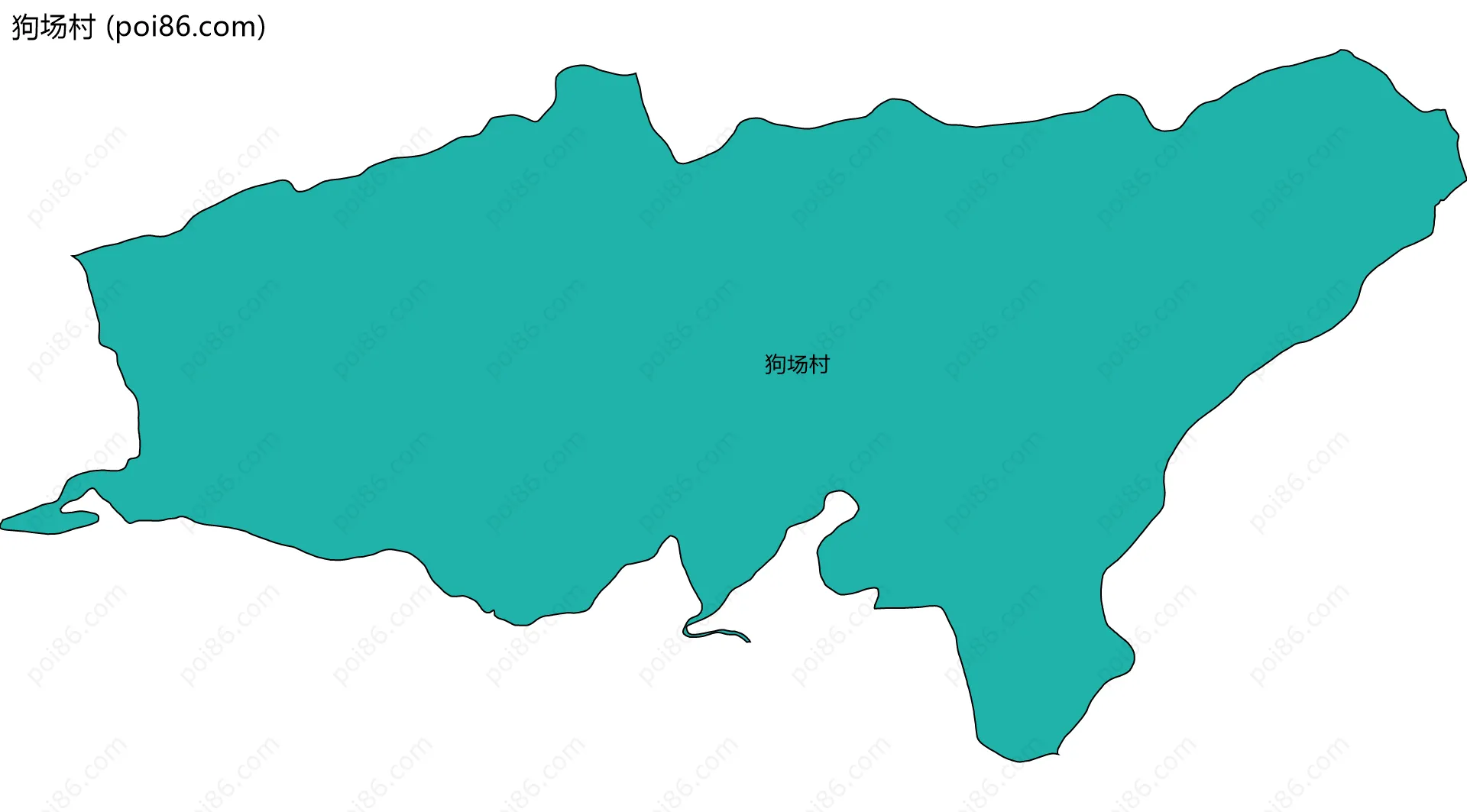 狗场村边界地图