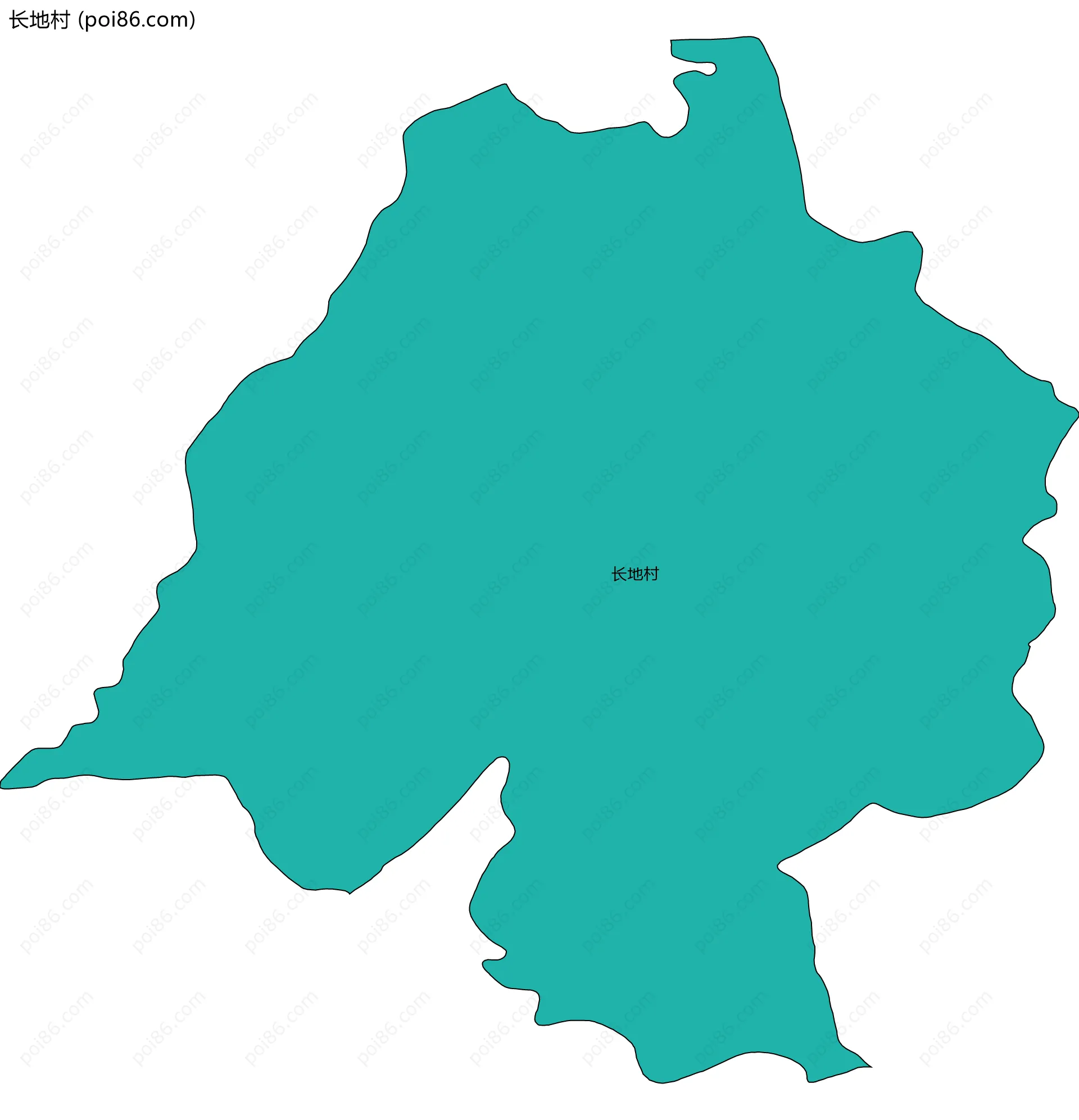 长地村边界地图