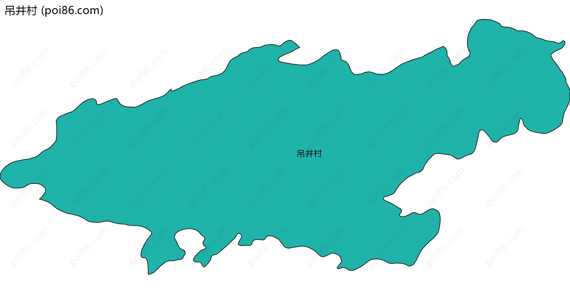 吊井村边界地图