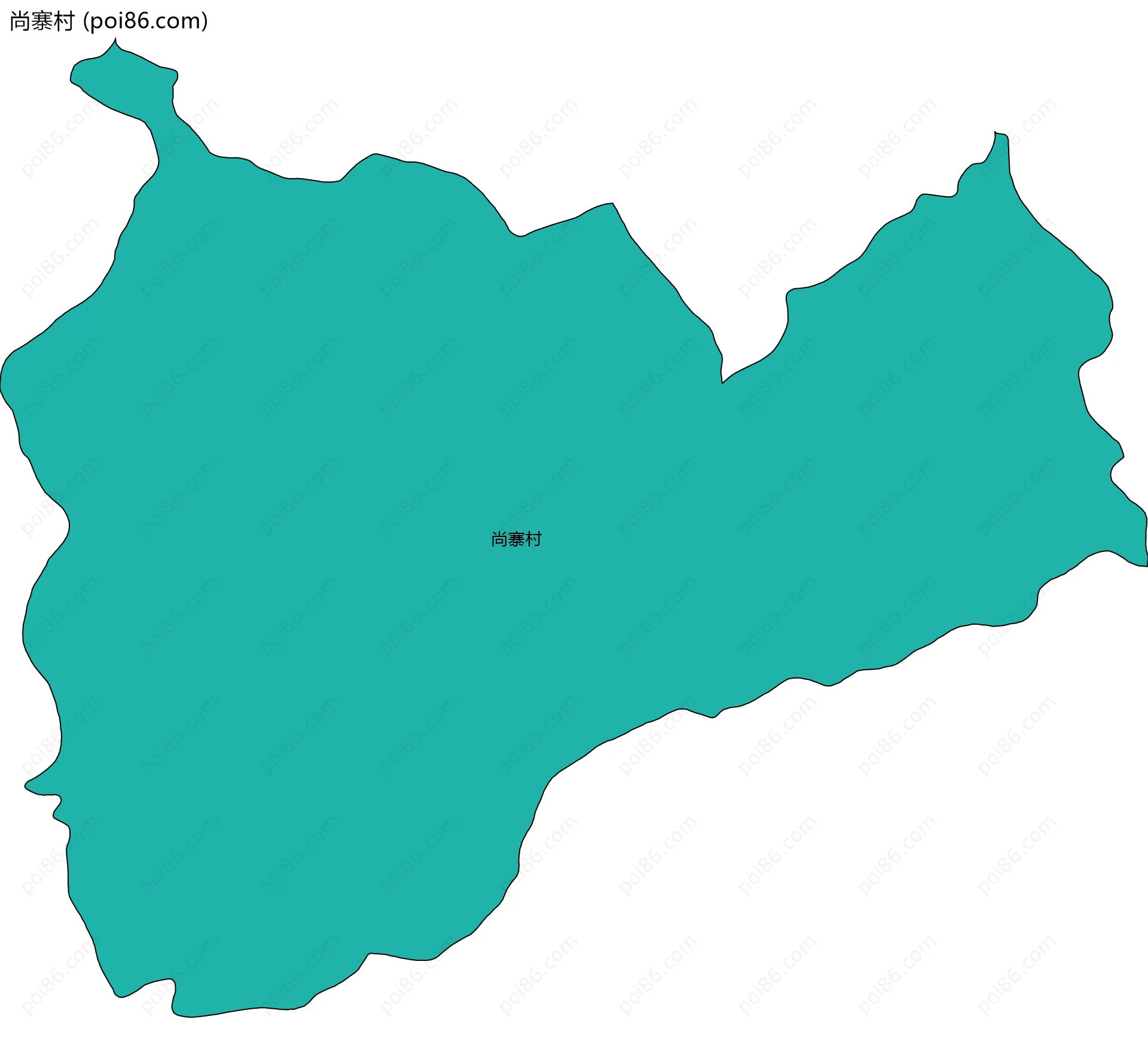 尚寨村边界地图