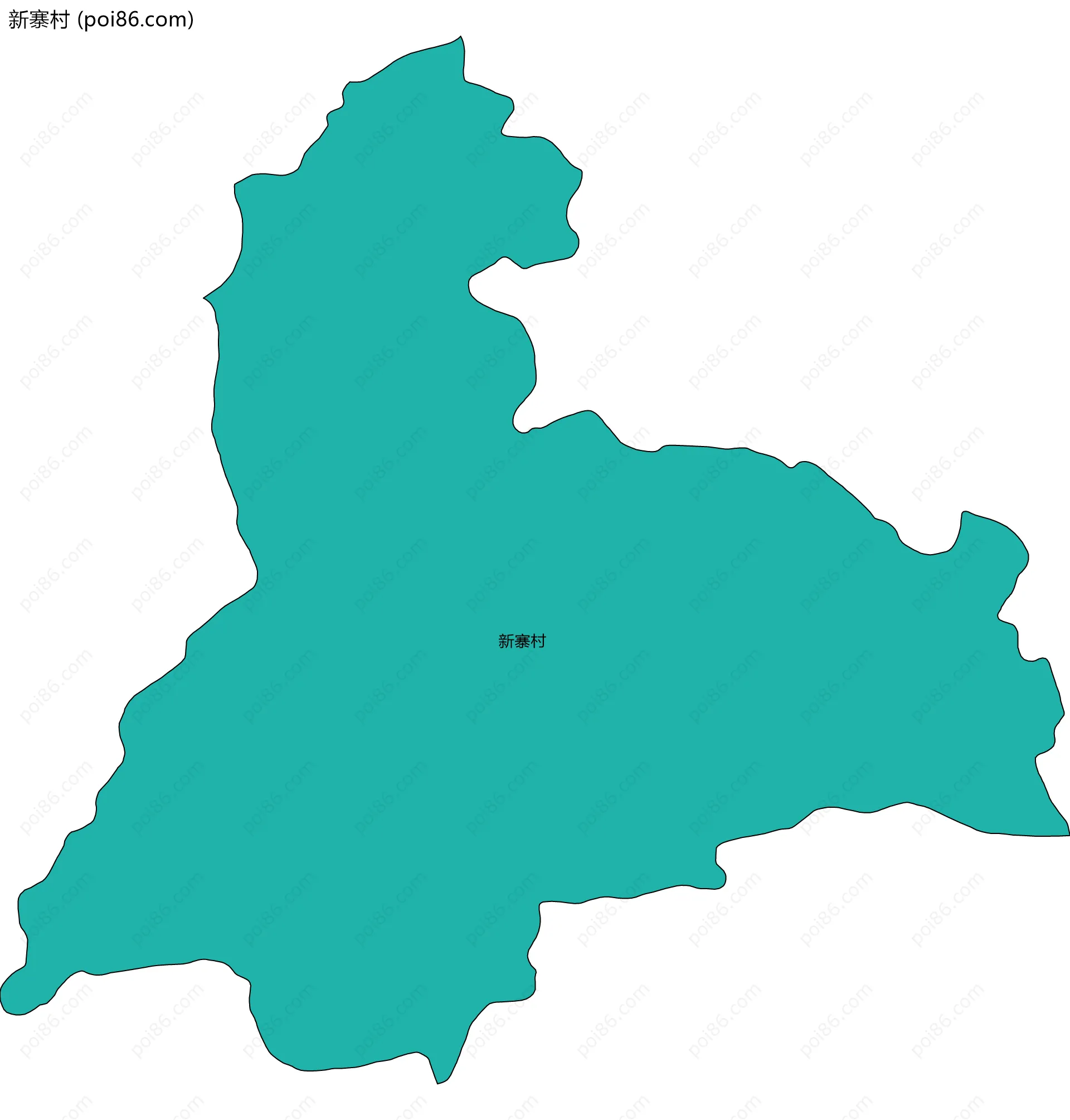 新寨村边界地图