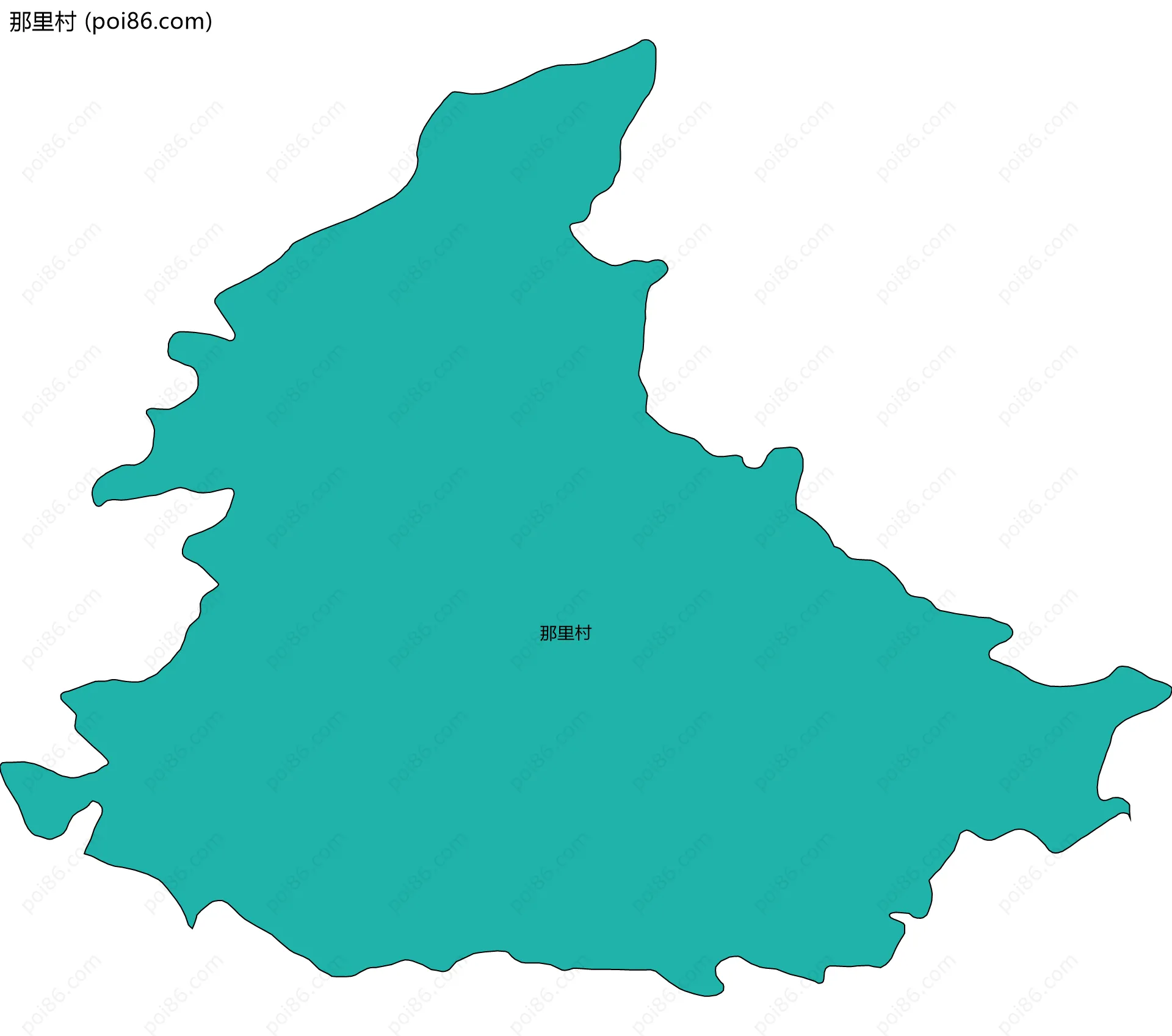 那里村边界地图
