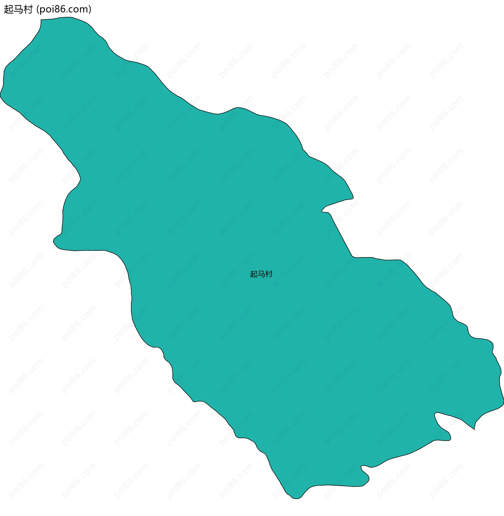 起马村边界地图