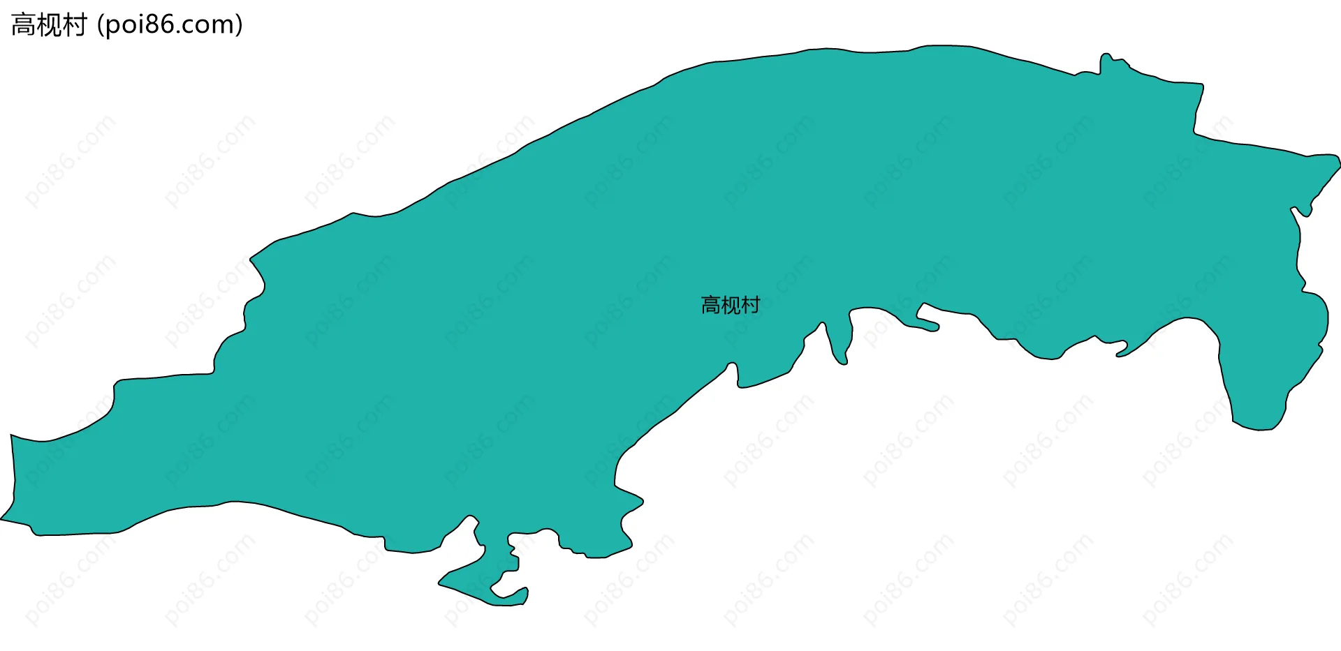 高枧村边界地图