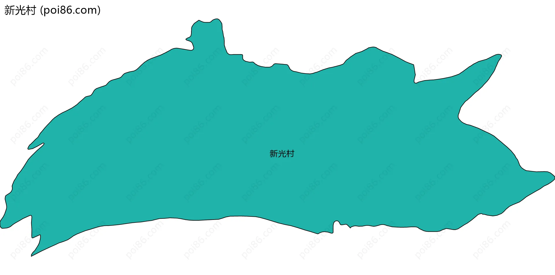 新光村边界地图