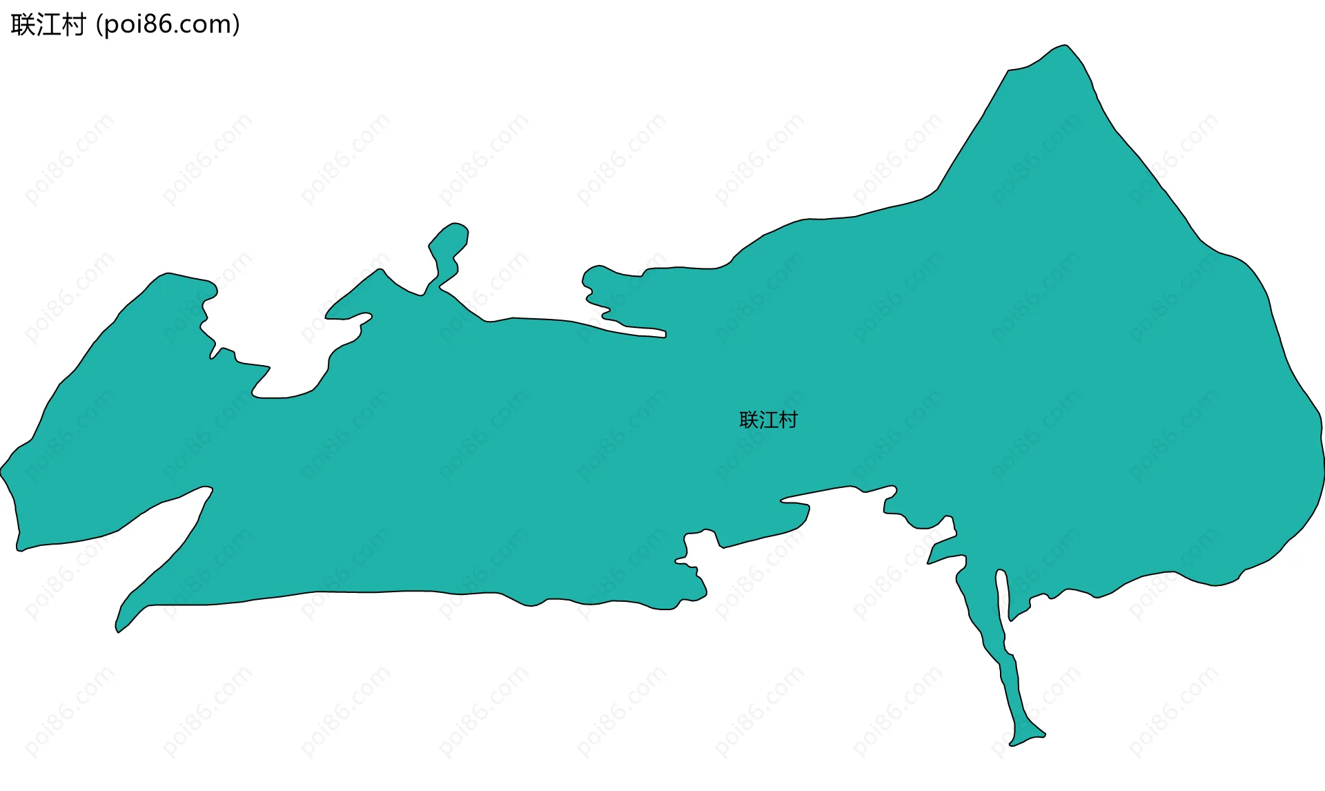 联江村边界地图